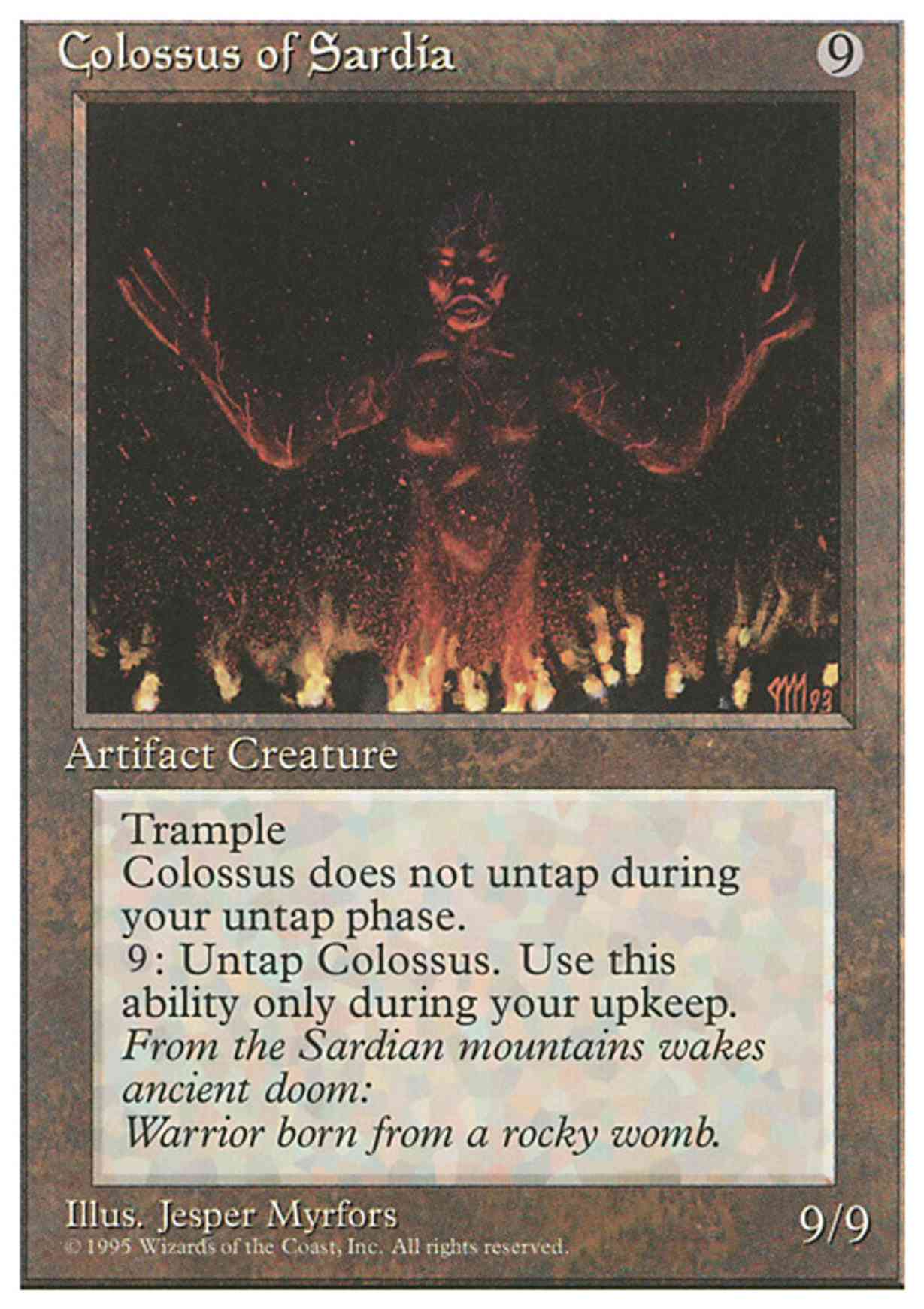 Colossus of Sardia Price from mtg Fourth Edition