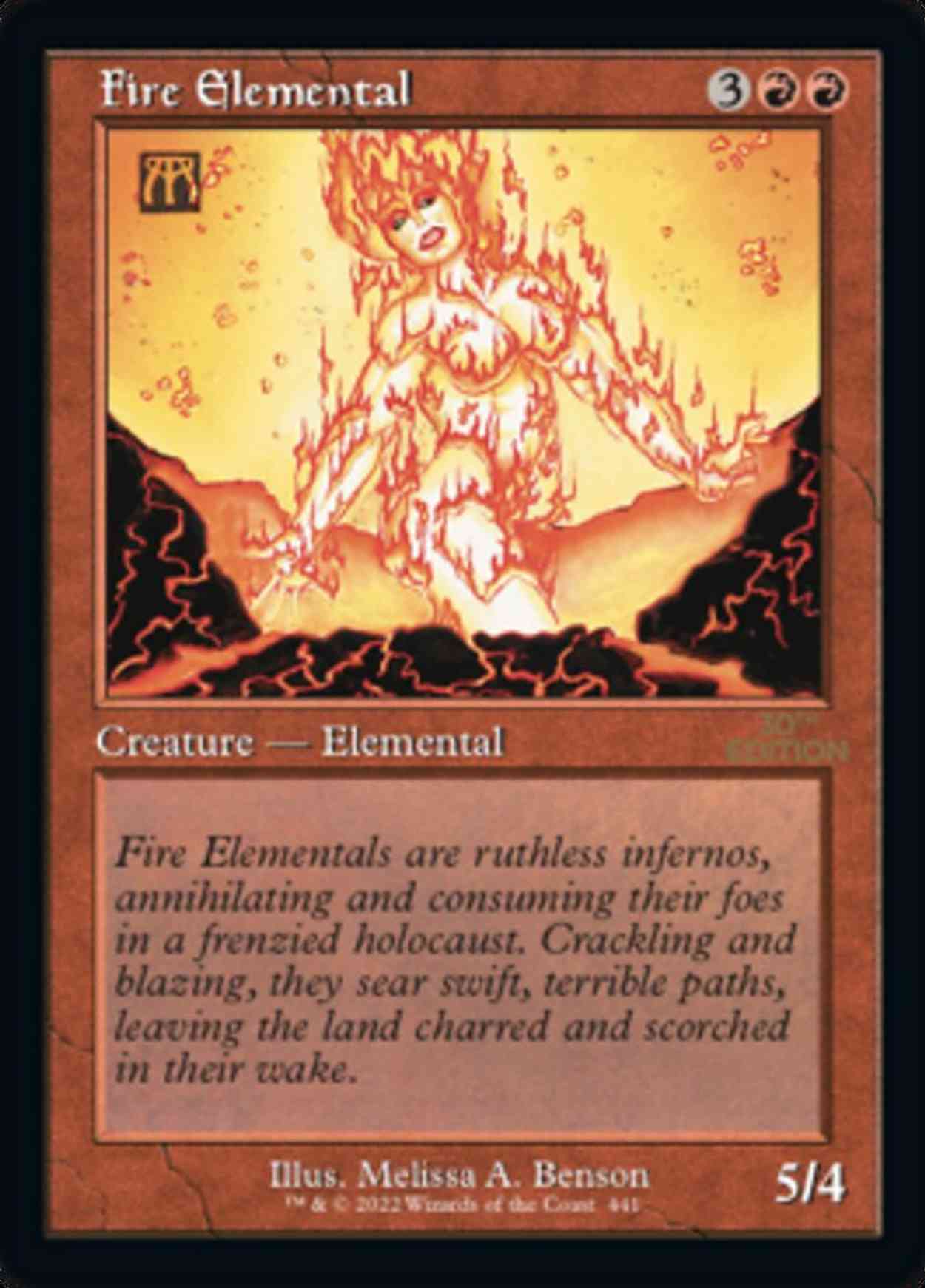 Fire Elemental (Retro Frame) magic card front