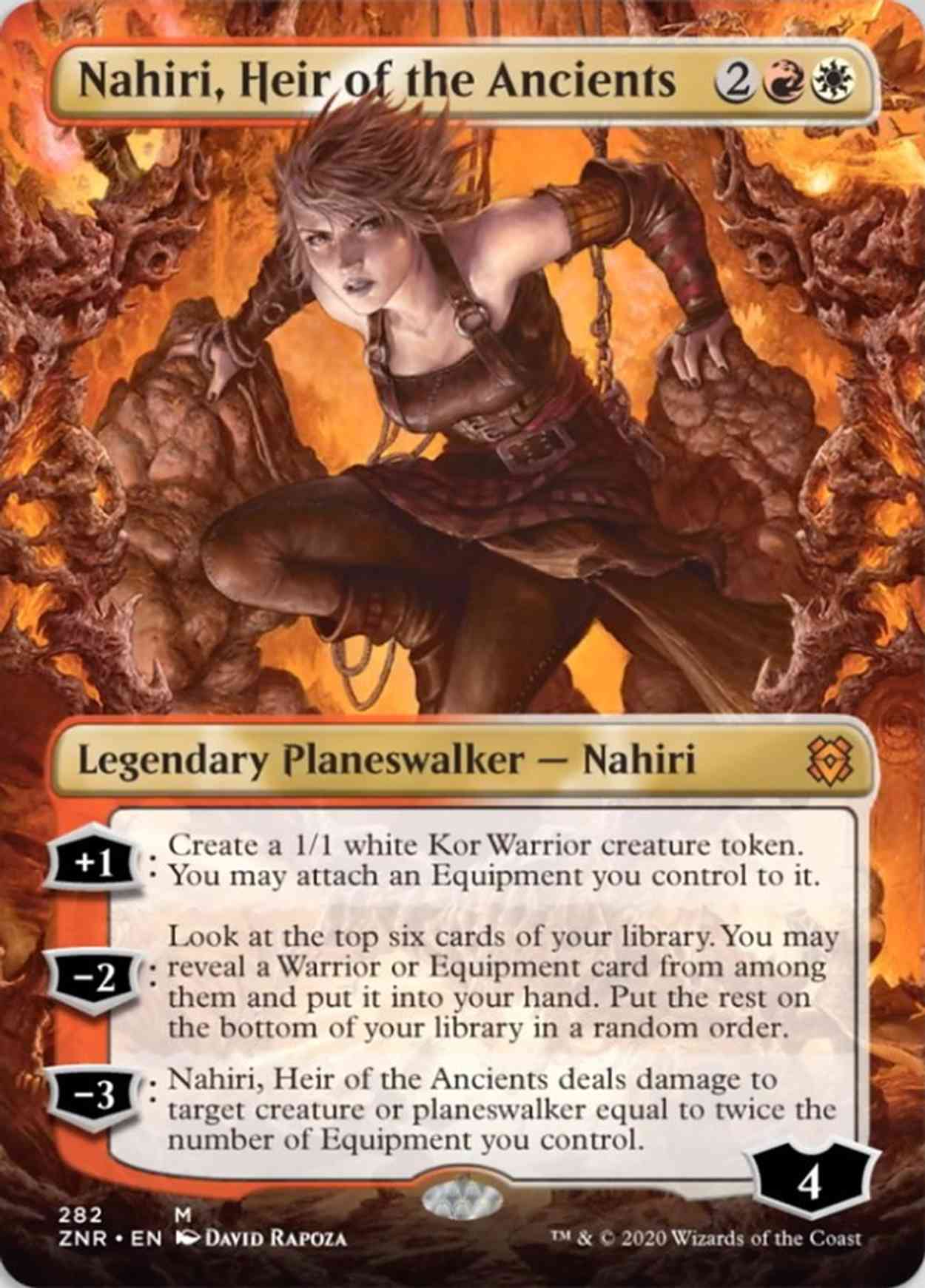 Nahiri, Heir of the Ancients (Borderless) magic card front