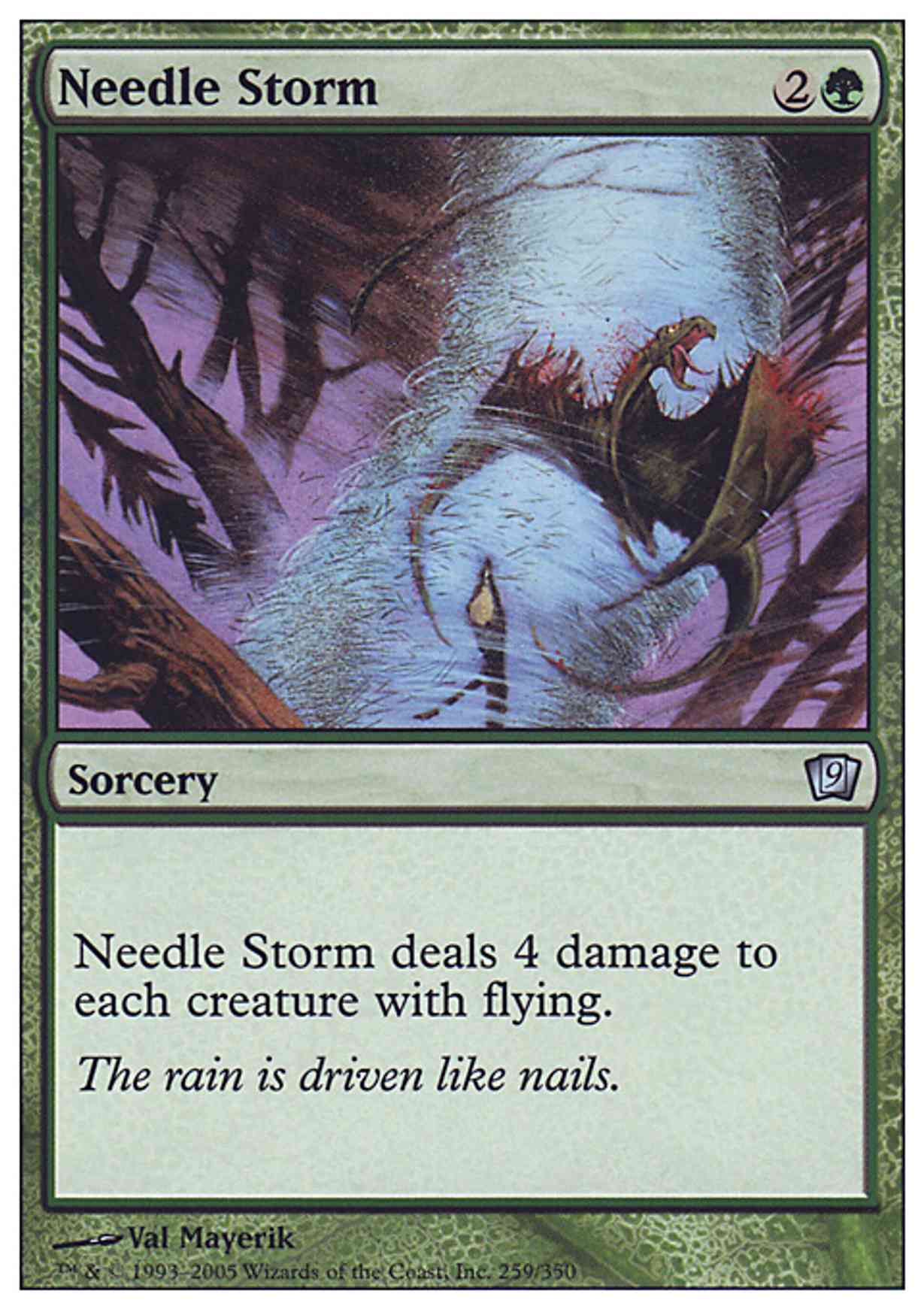 Needle Storm magic card front