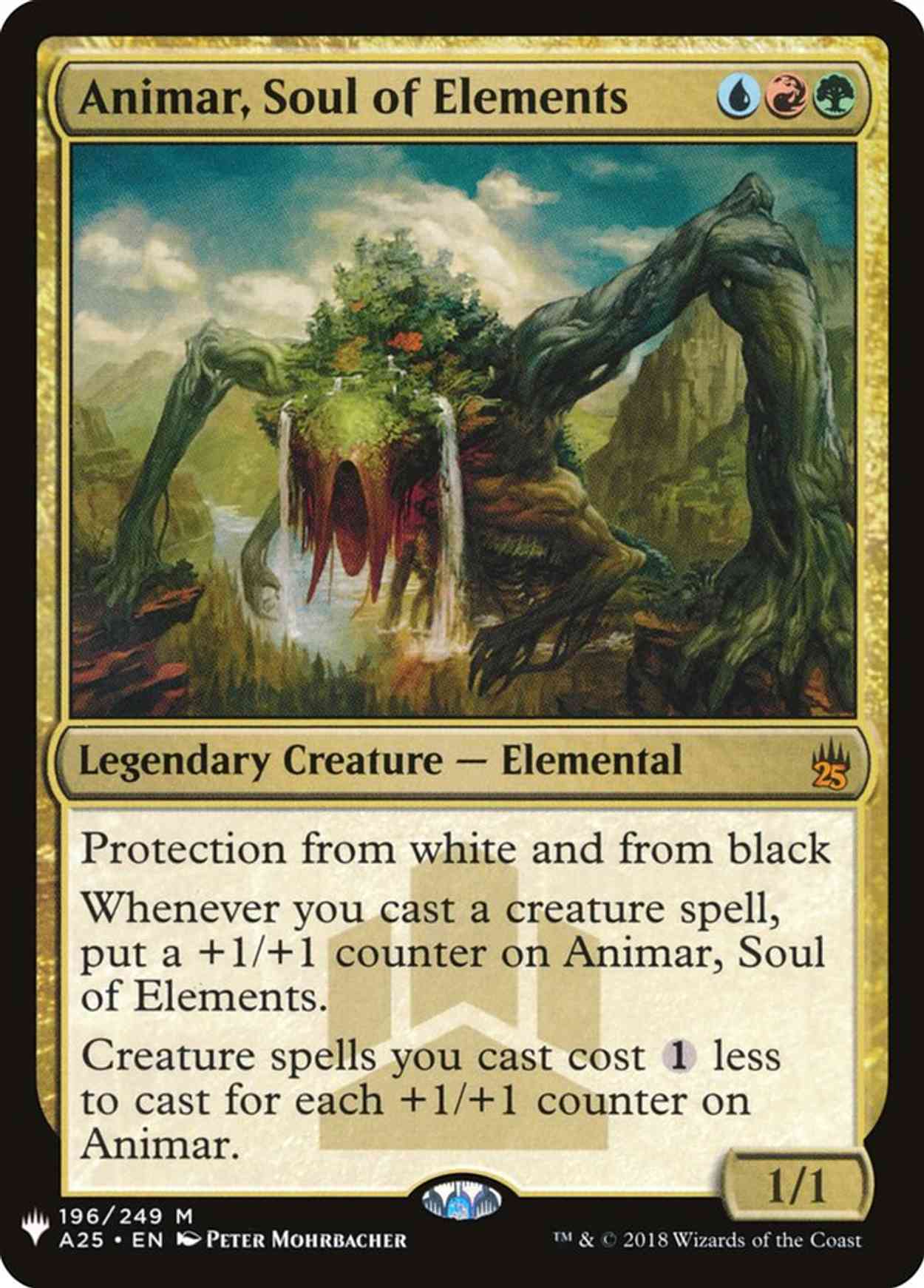 Animar, Soul of Elements magic card front