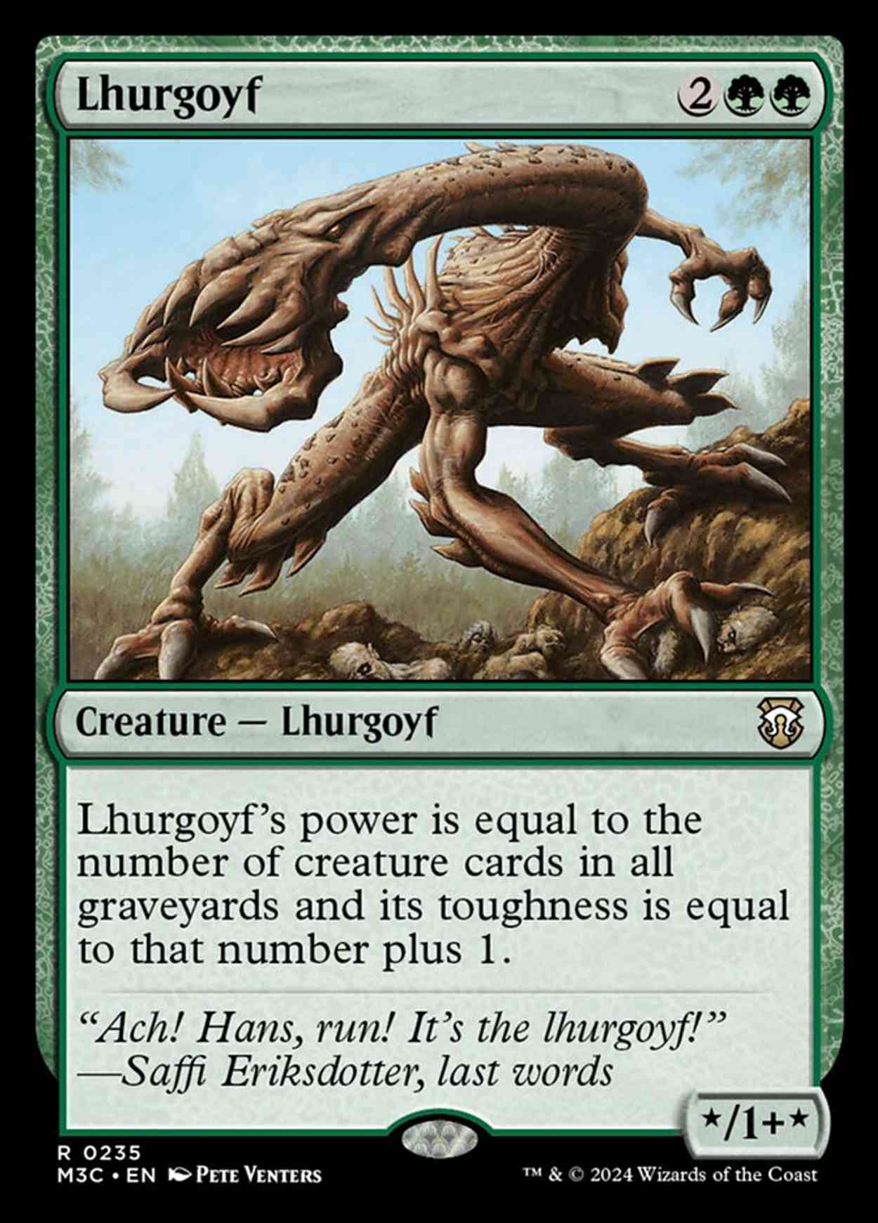 Lhurgoyf magic card front