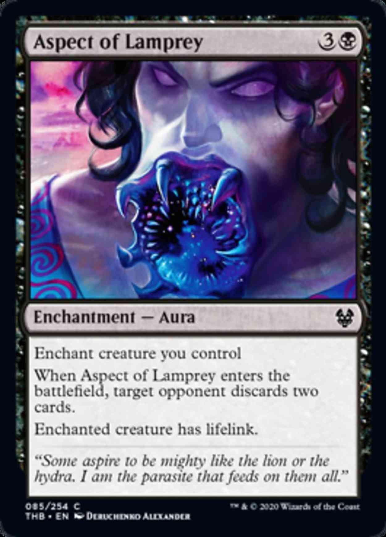 Aspect of Lamprey magic card front