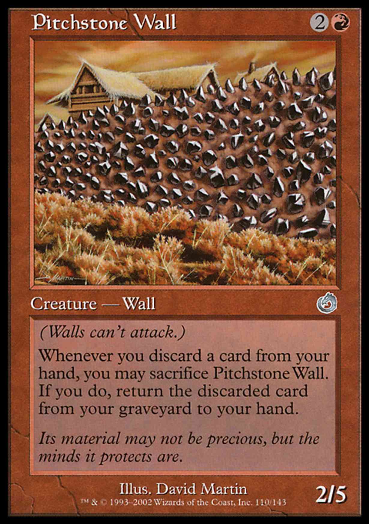 Pitchstone Wall magic card front