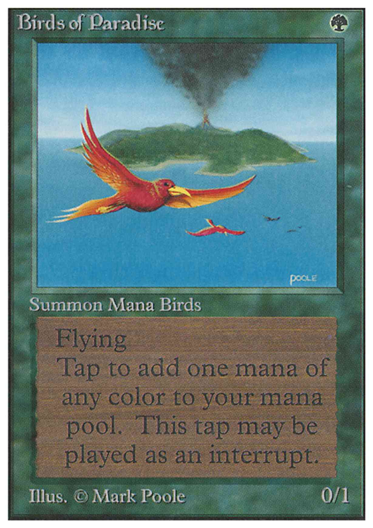 Birds of Paradise magic card front