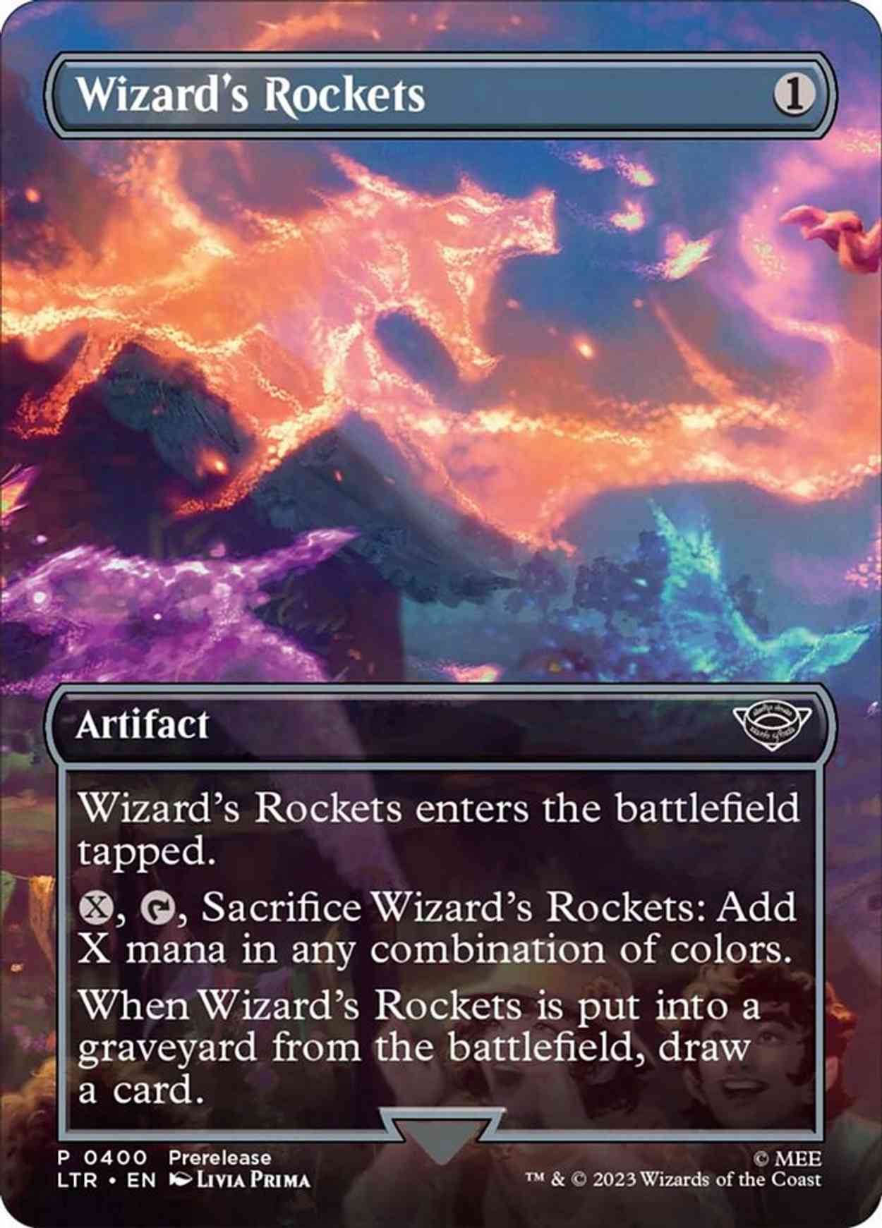 Wizard's Rockets (Borderless) magic card front