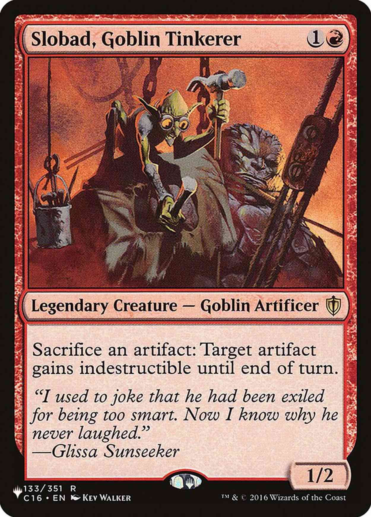 Slobad, Goblin Tinkerer magic card front