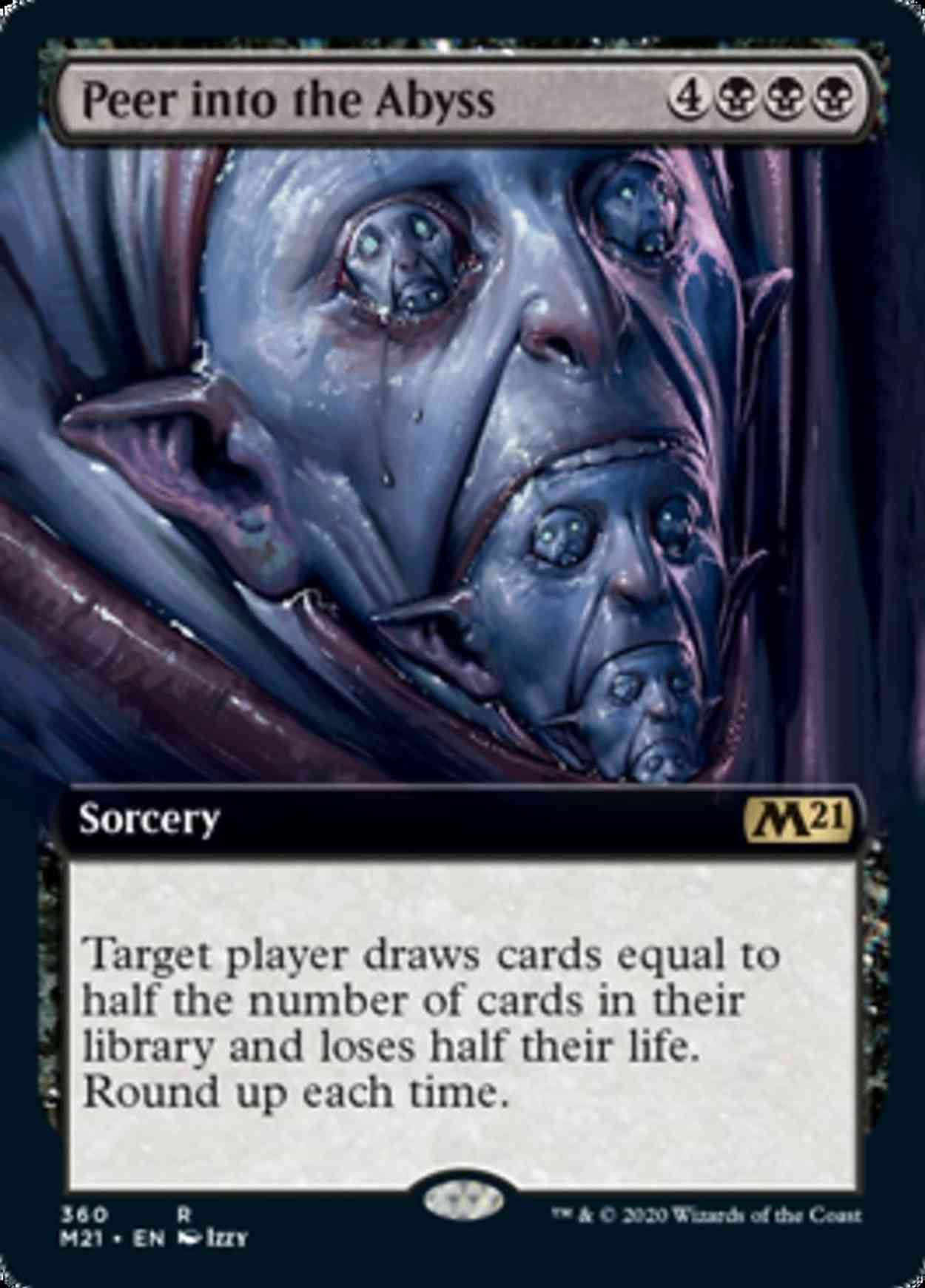 Peer into the Abyss (Extended Art) magic card front