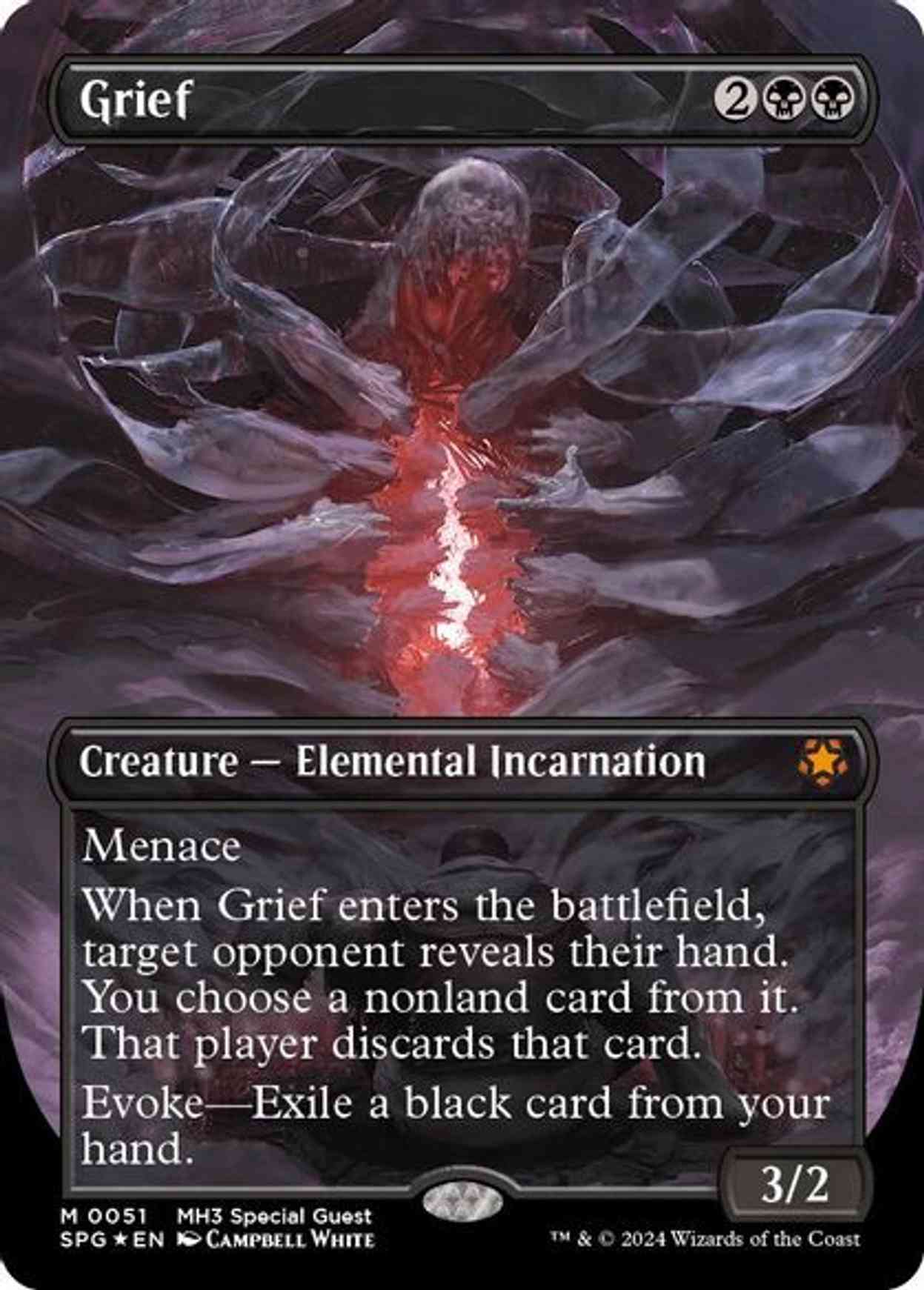 Grief (Borderless) (Textured Foil) magic card front