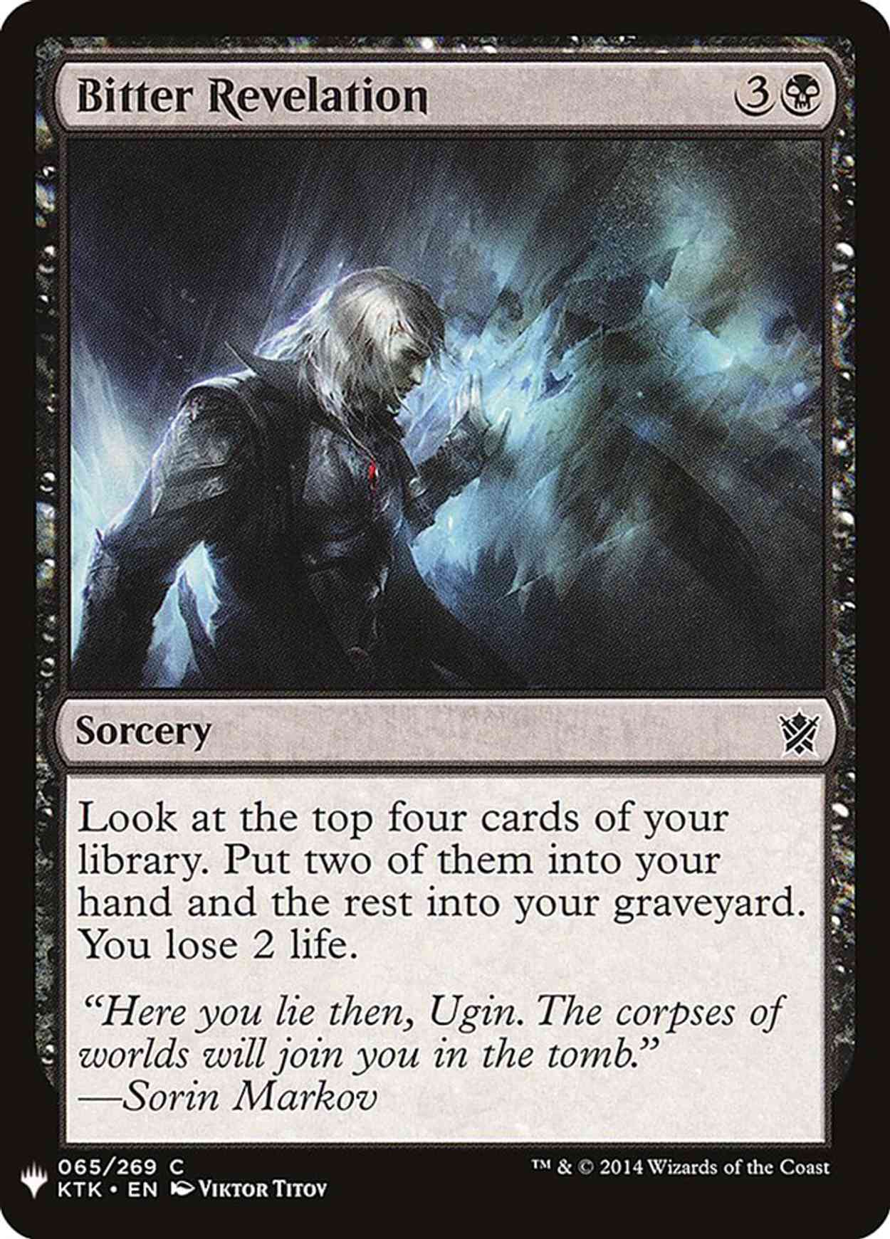 Bitter Revelation magic card front