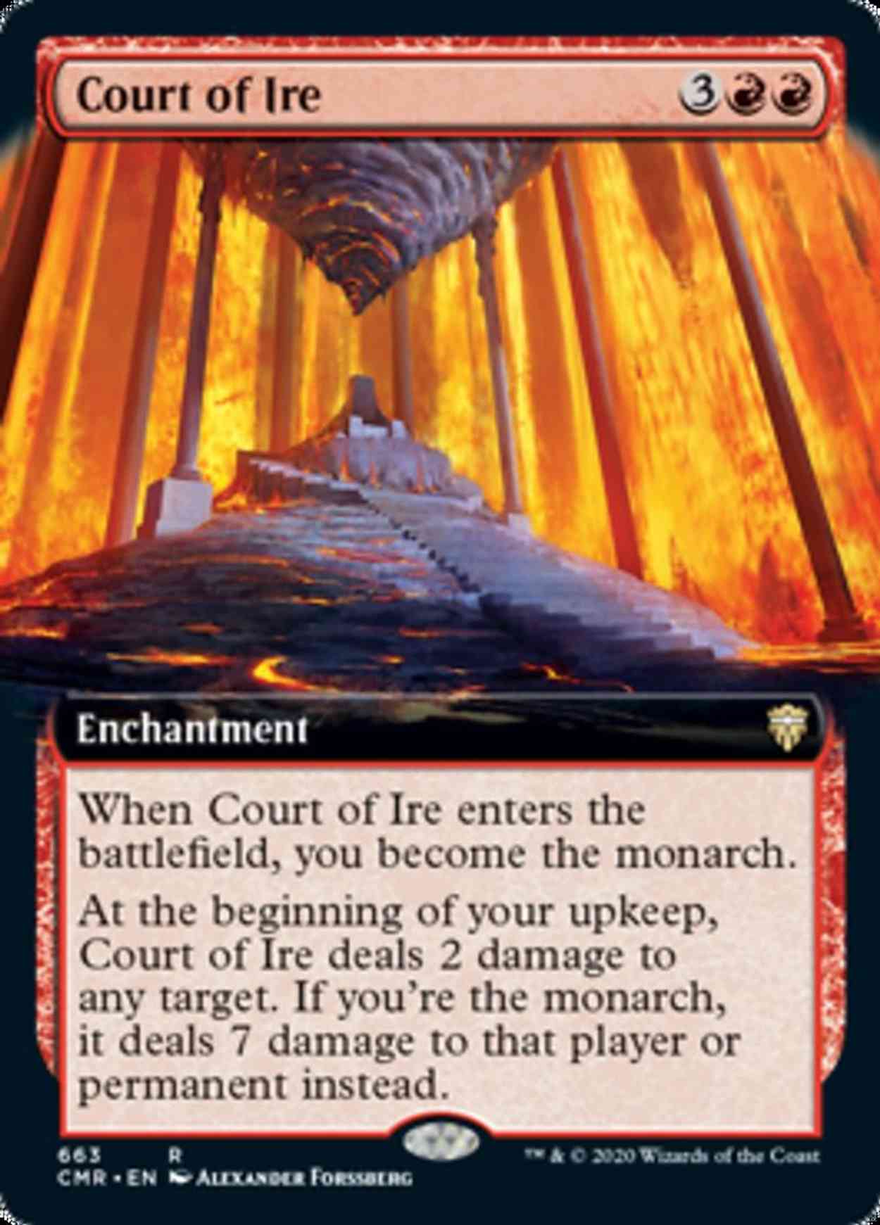 Court of Ire (Extended Art) magic card front