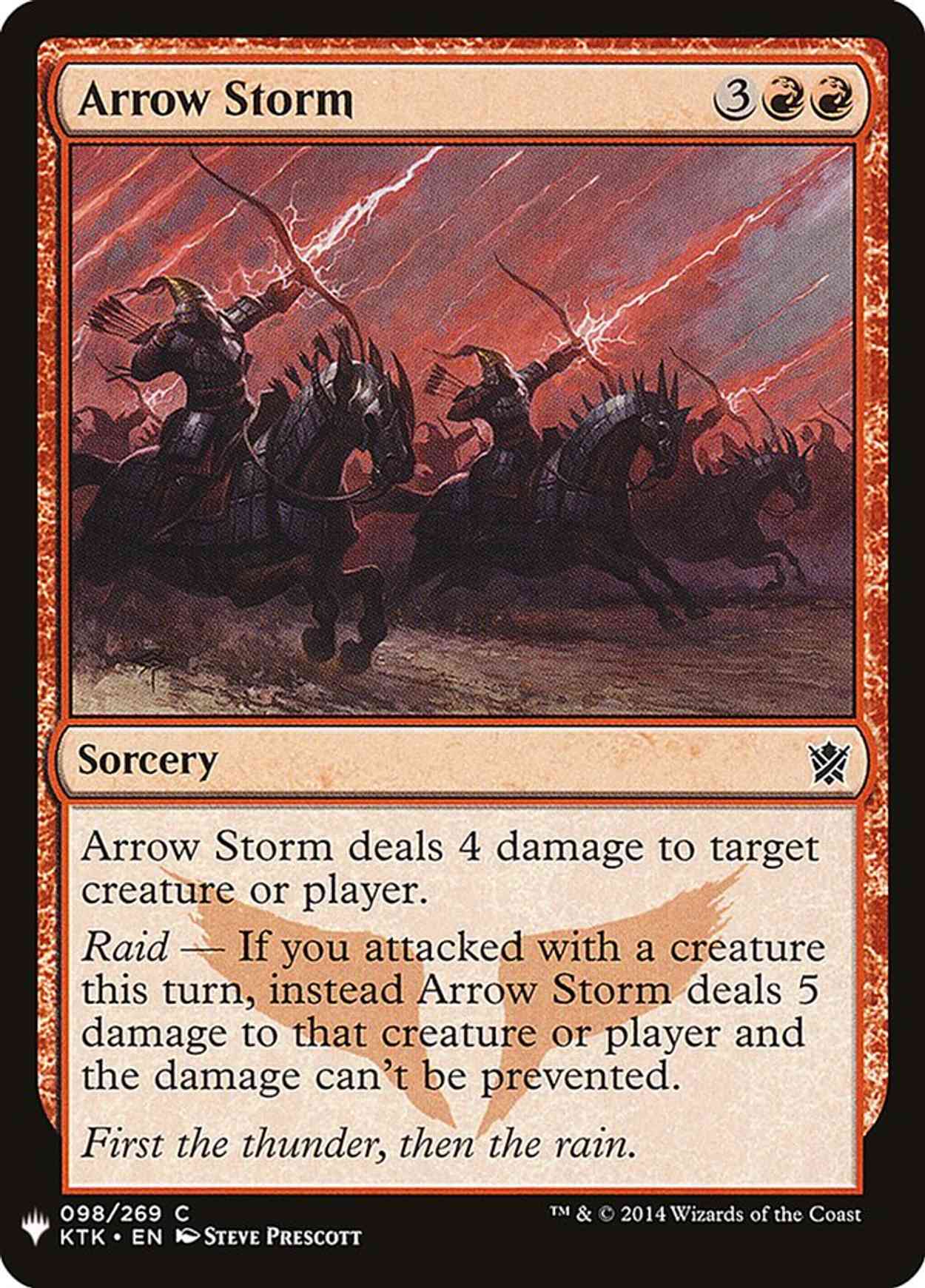 Arrow Storm magic card front