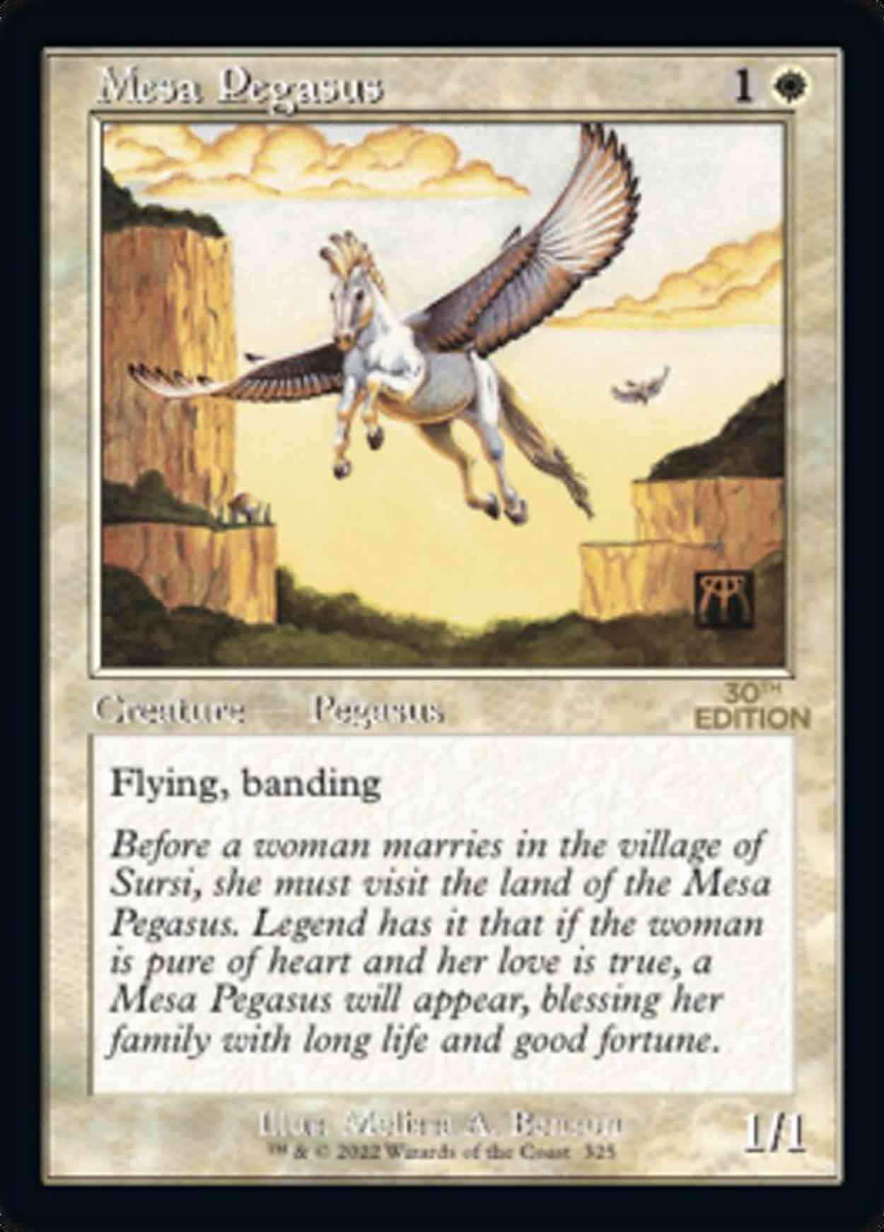 Mesa Pegasus (Retro Frame) magic card front