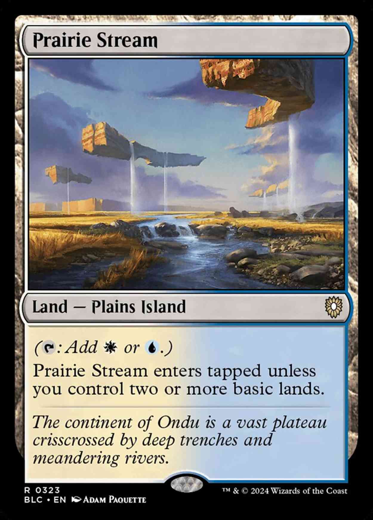 Prairie Stream magic card front