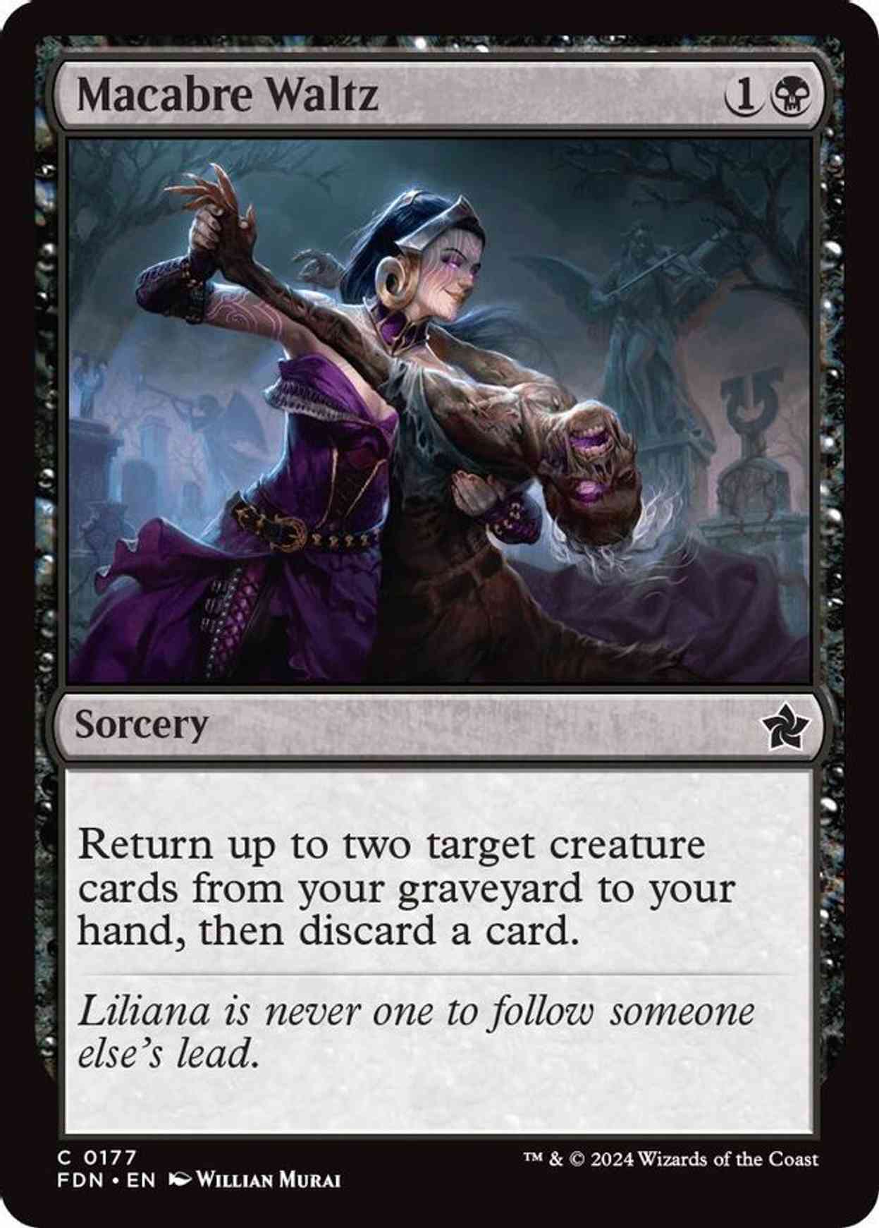 Macabre Waltz magic card front