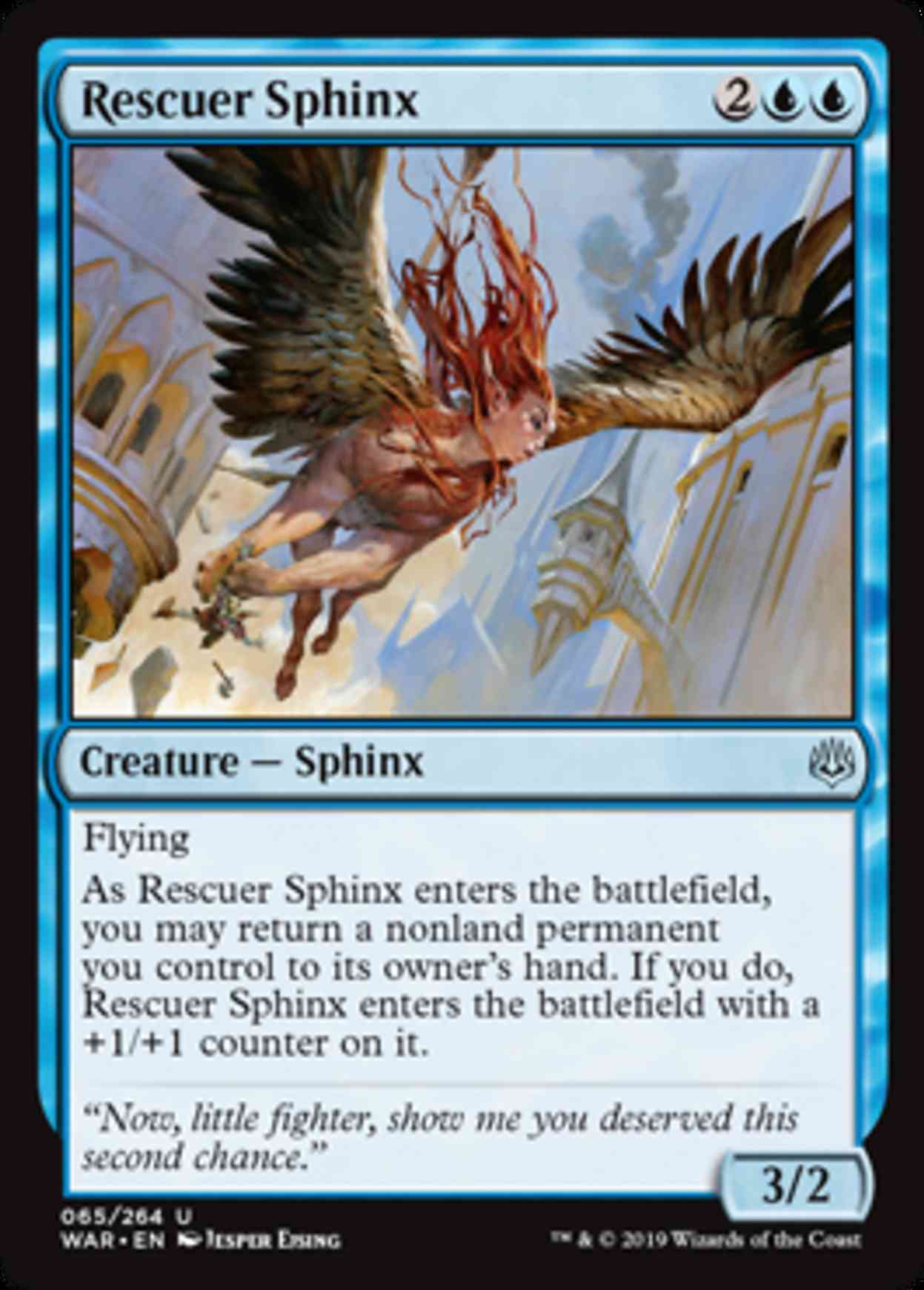 Rescuer Sphinx magic card front