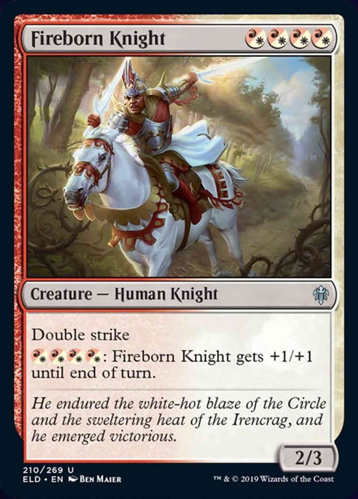 Fireborn Knight magic card front