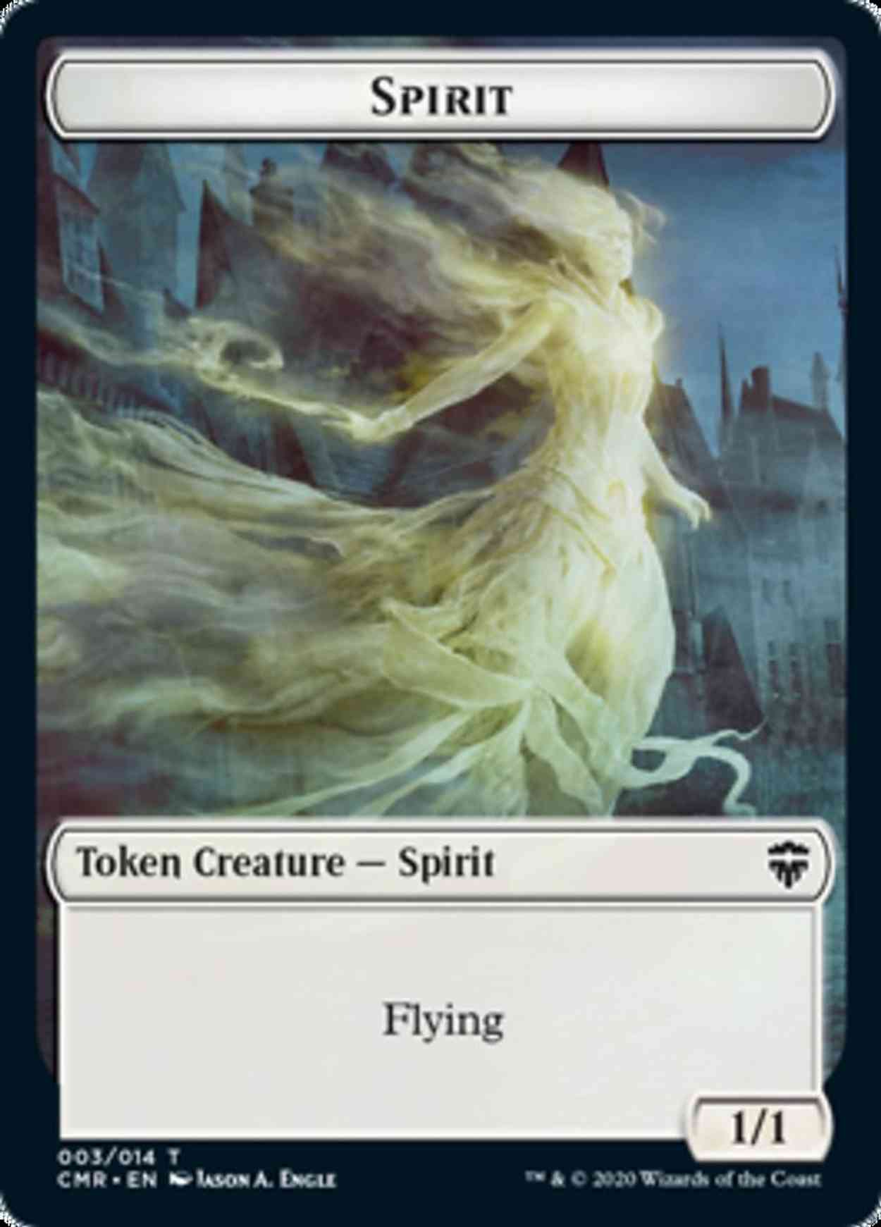 Spirit // Zombie Double-sided Token magic card front