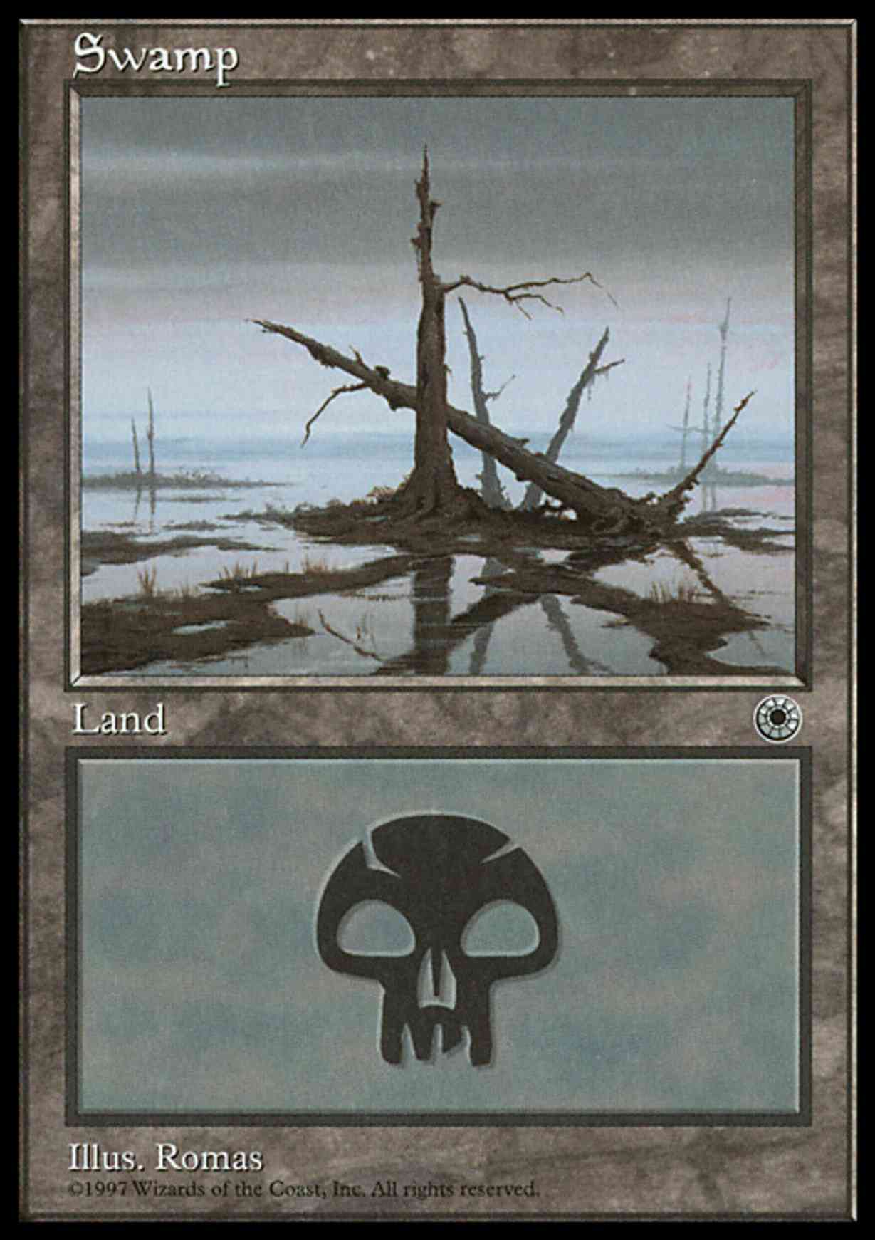 Swamp (Crossed Trees) magic card front