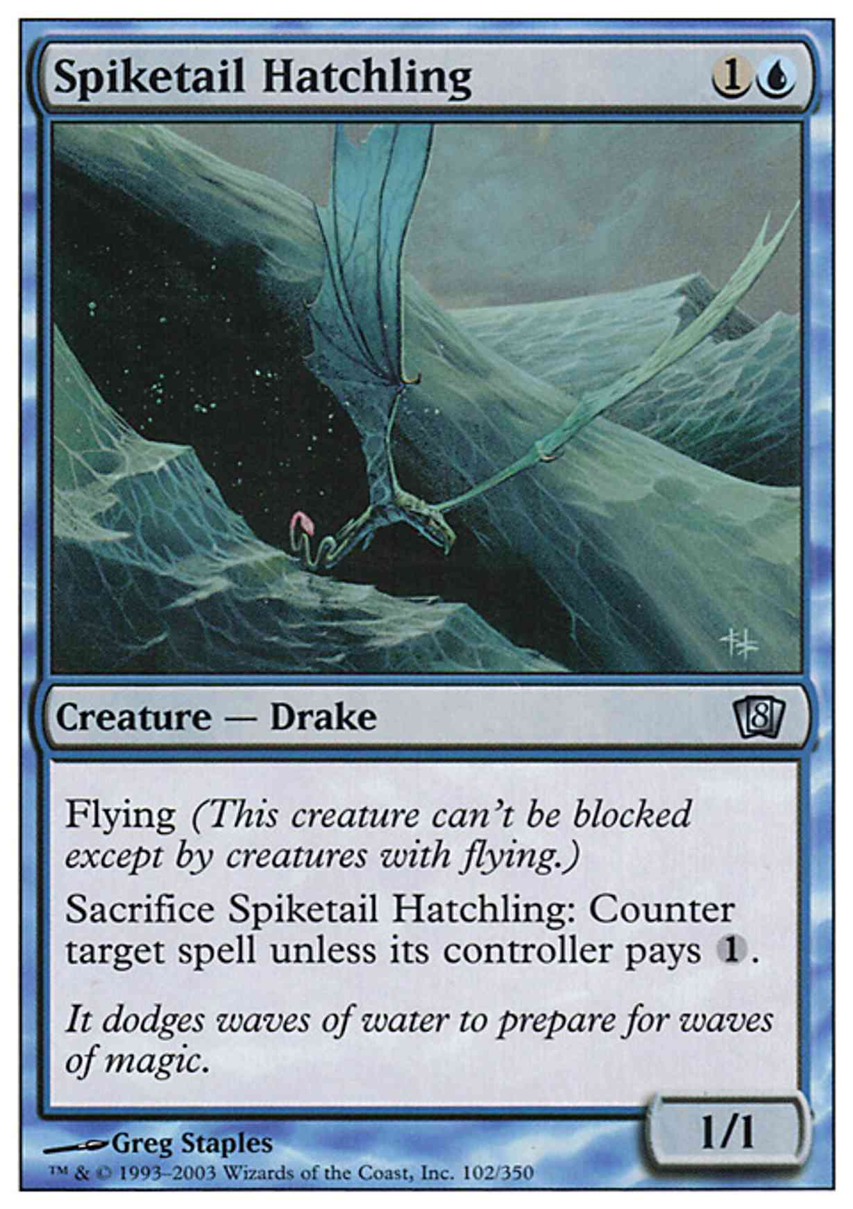 Spiketail Hatchling magic card front