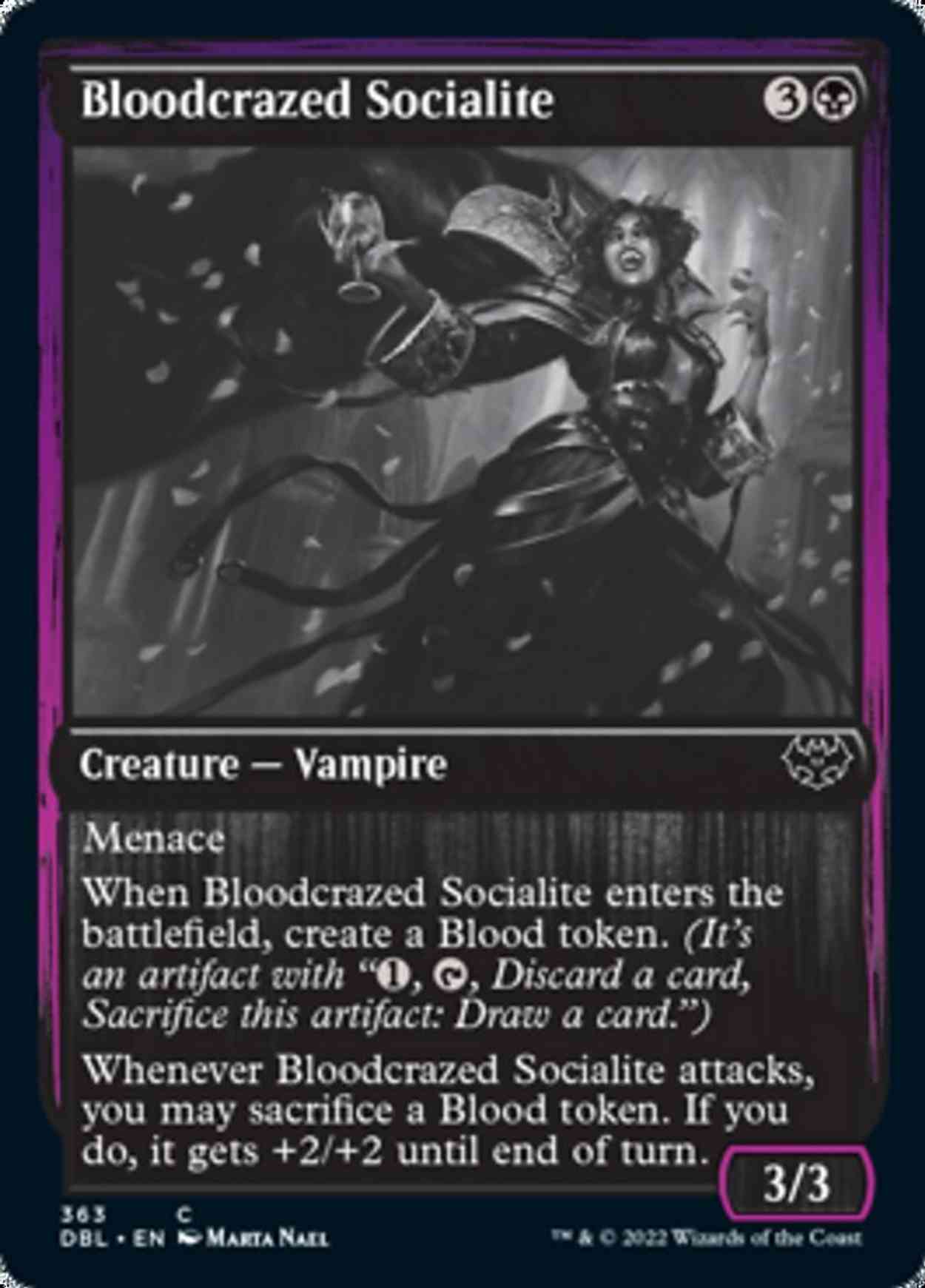 Bloodcrazed Socialite magic card front
