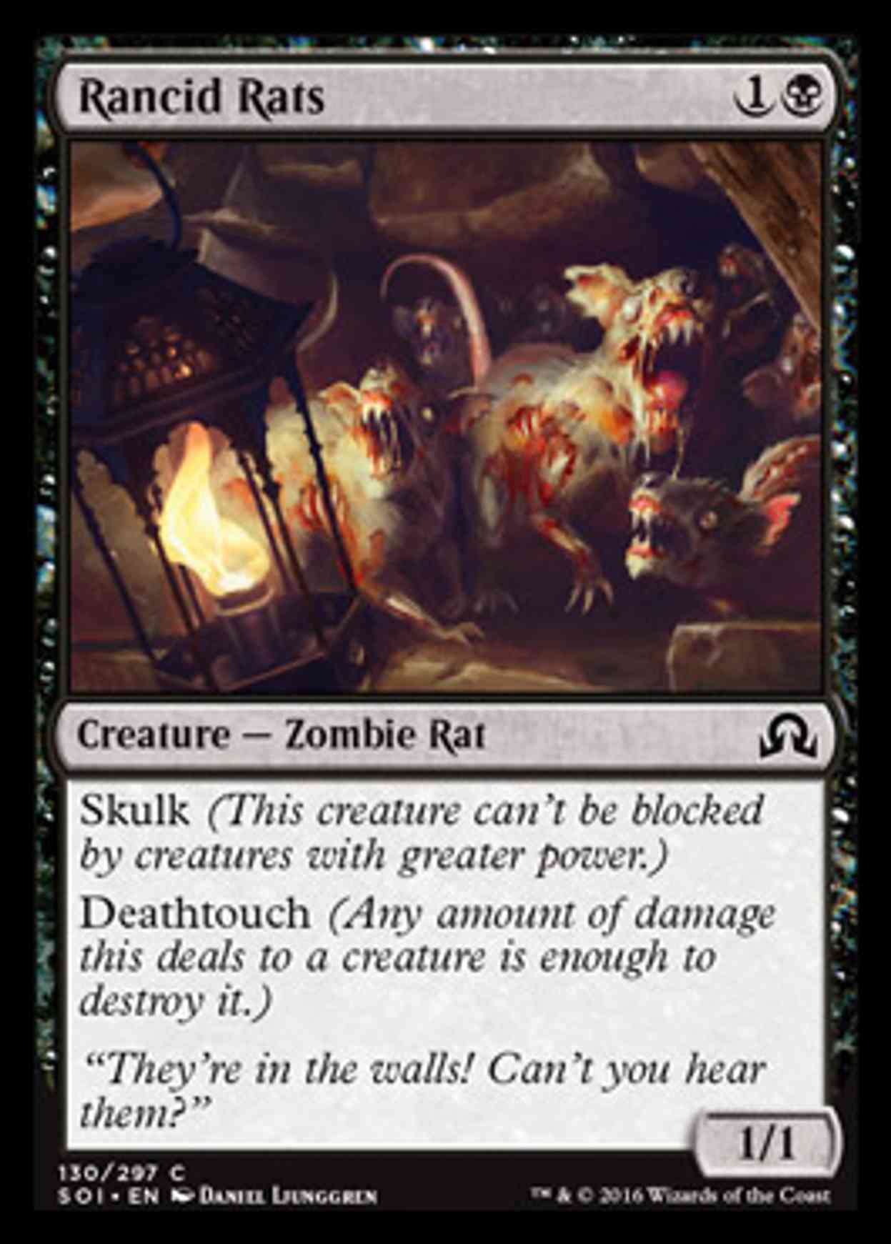Rancid Rats magic card front