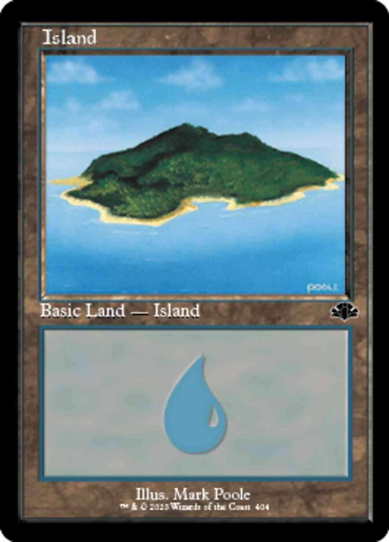 Island (404) (Retro Frame) magic card front