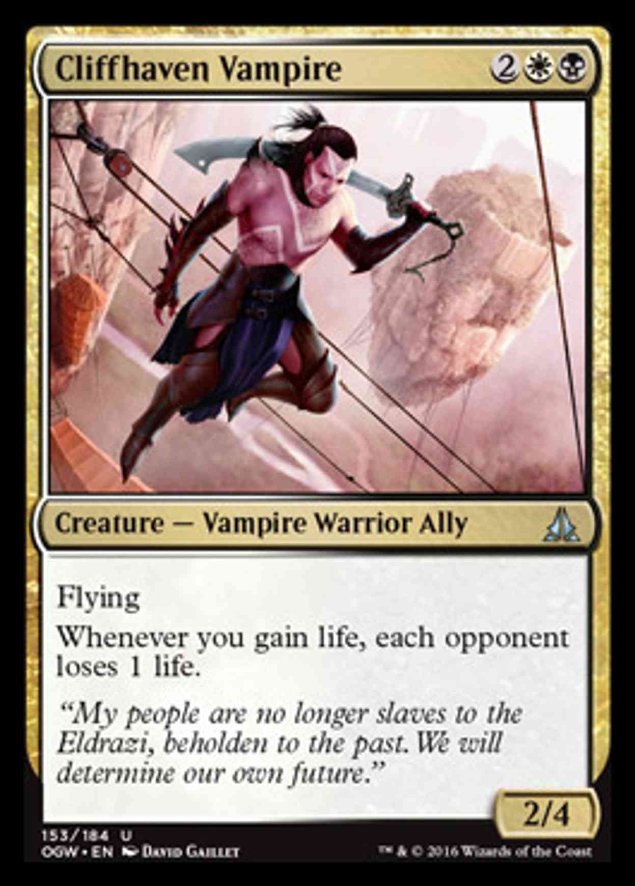 Cliffhaven Vampire magic card front