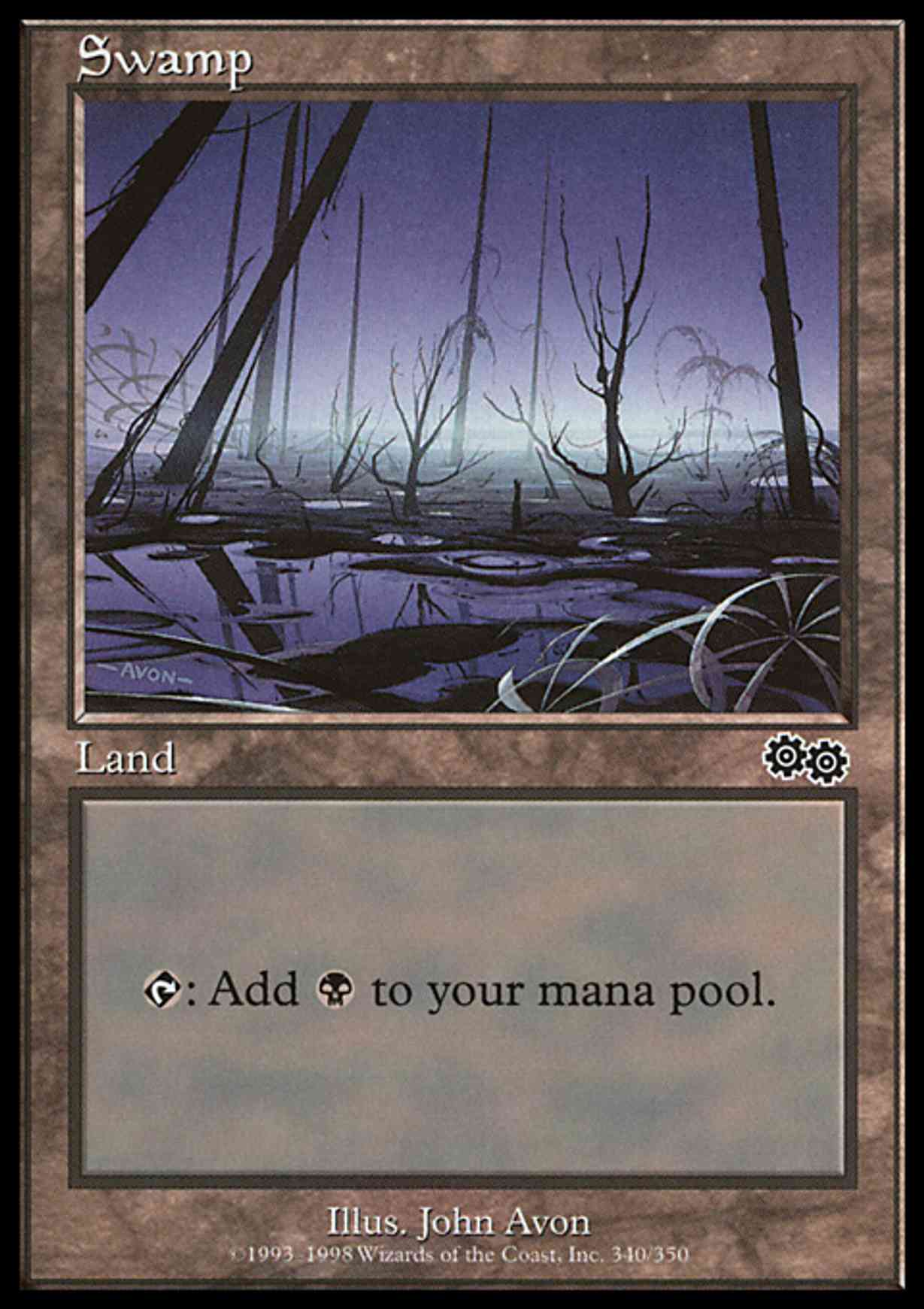 Swamp (340) magic card front