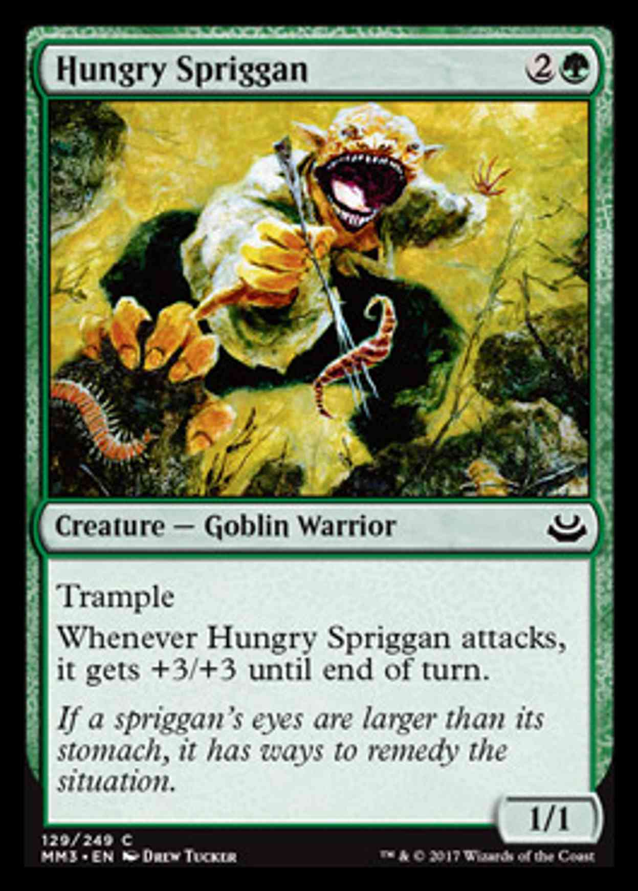 Hungry Spriggan magic card front