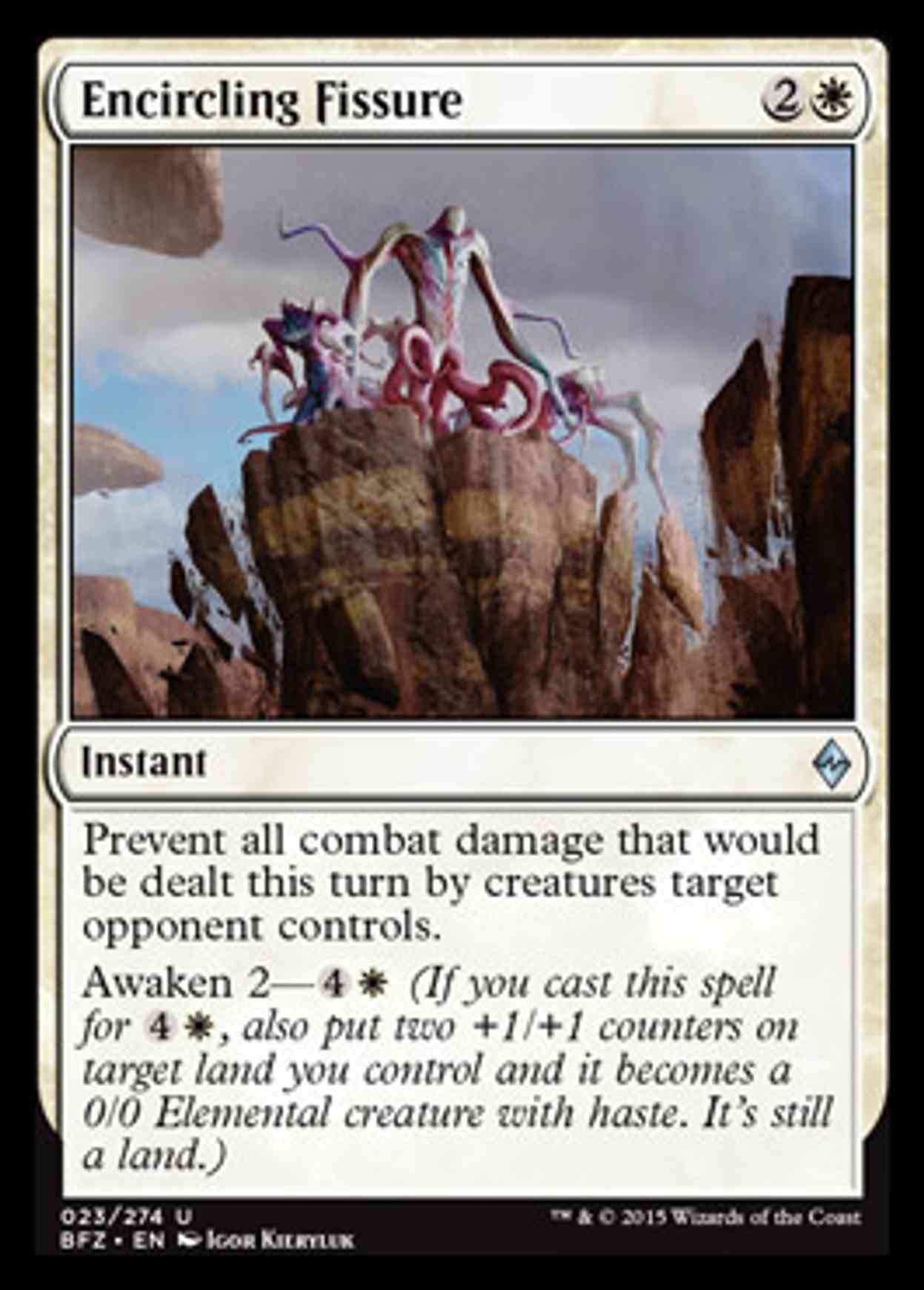 Encircling Fissure magic card front