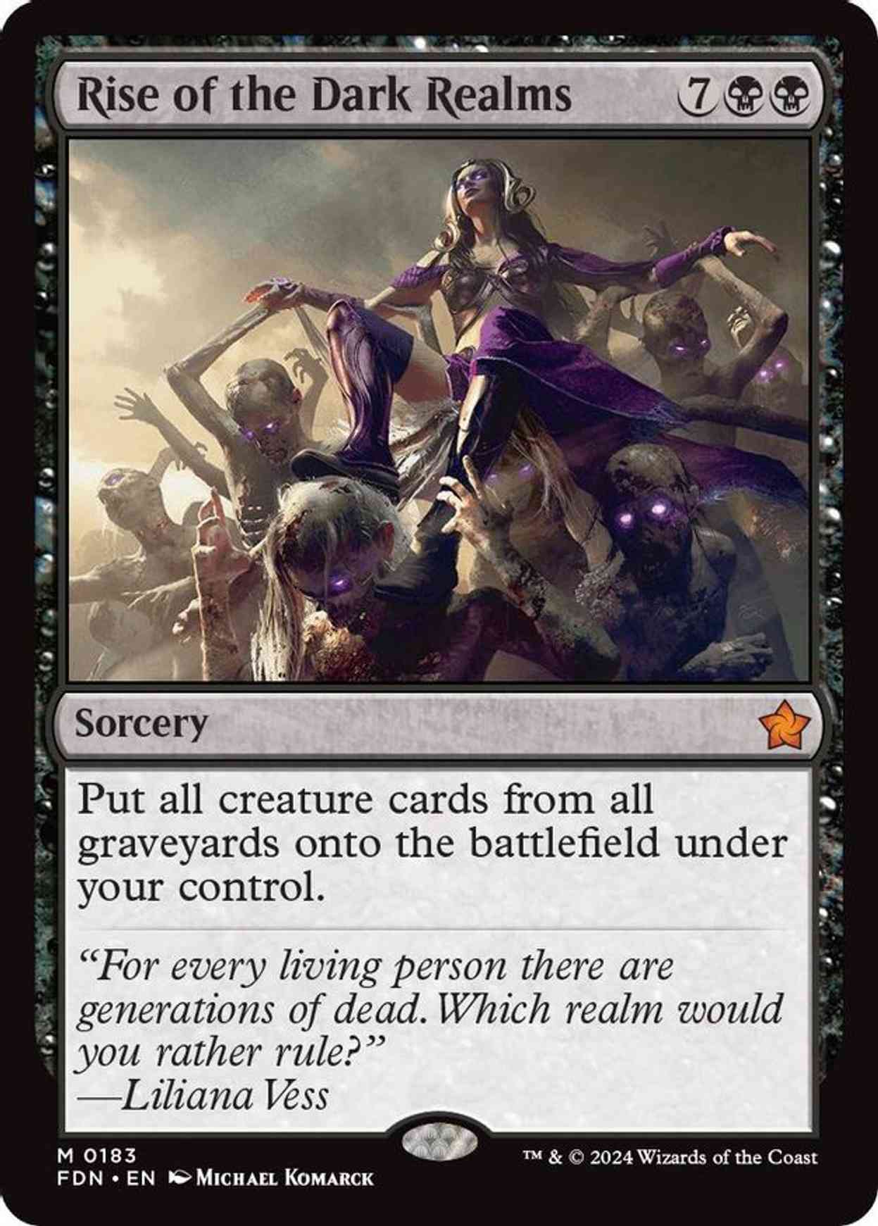 Rise of the Dark Realms magic card front