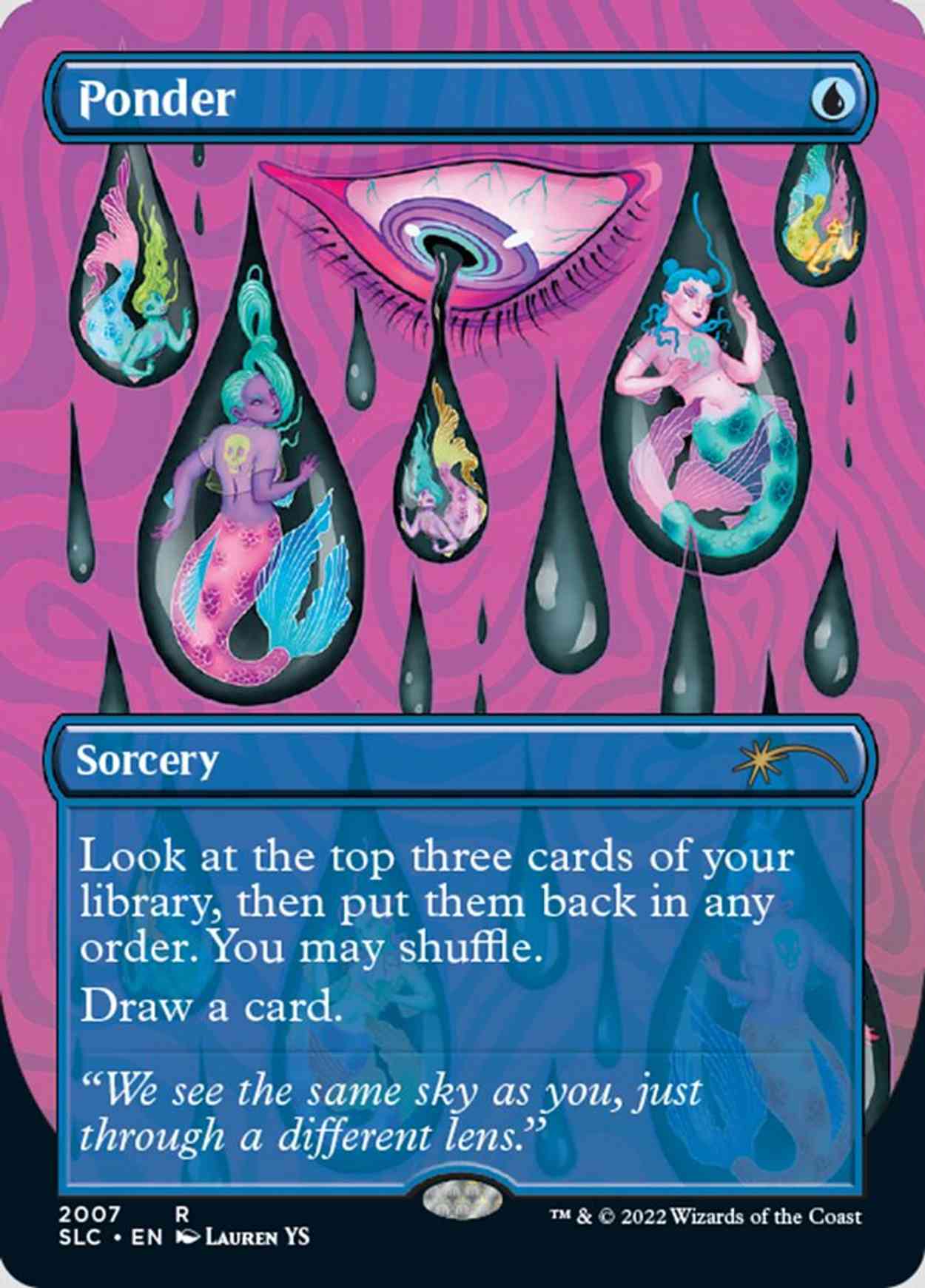 Ponder magic card front