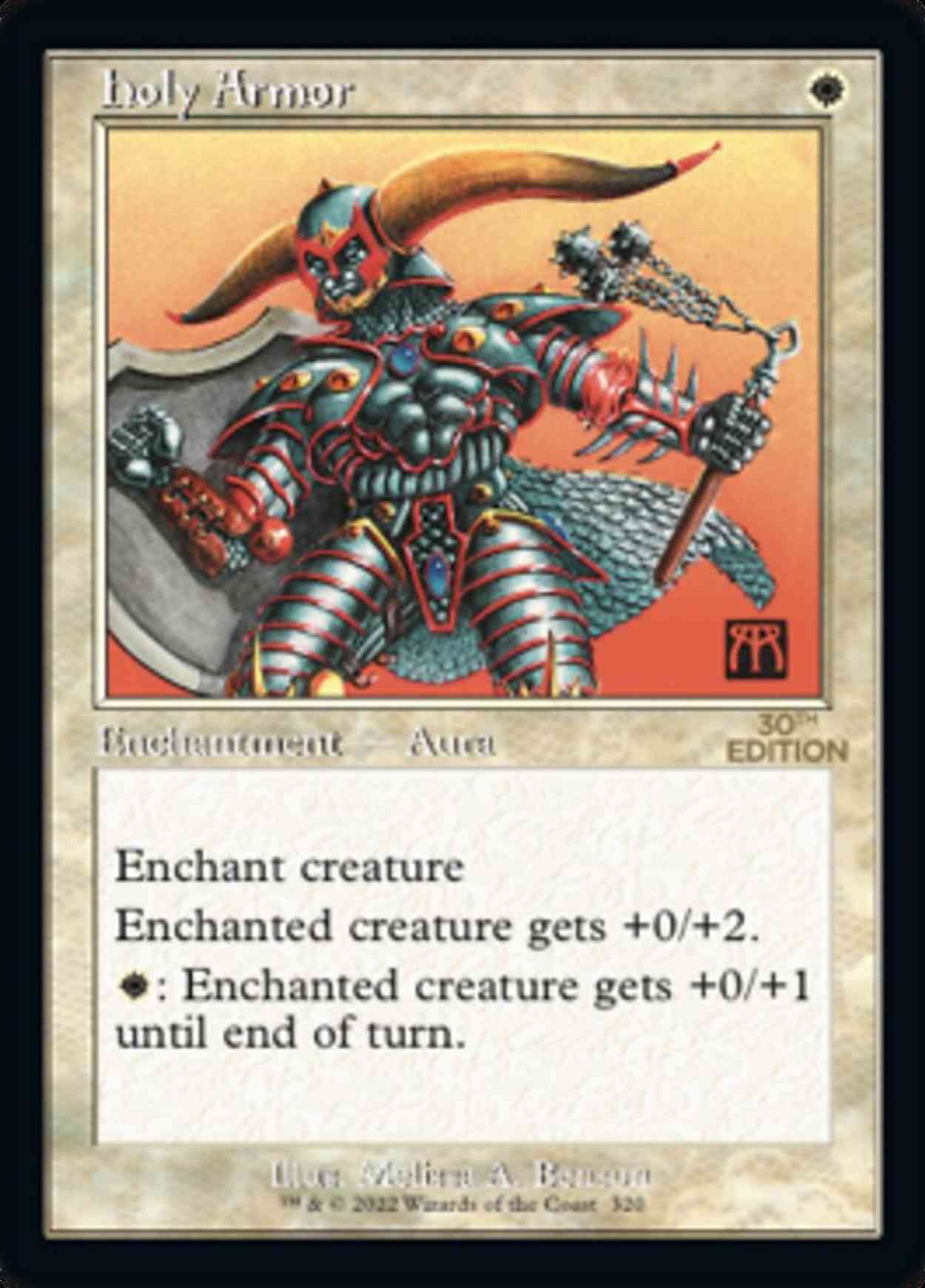 Holy Armor (Retro Frame) magic card front