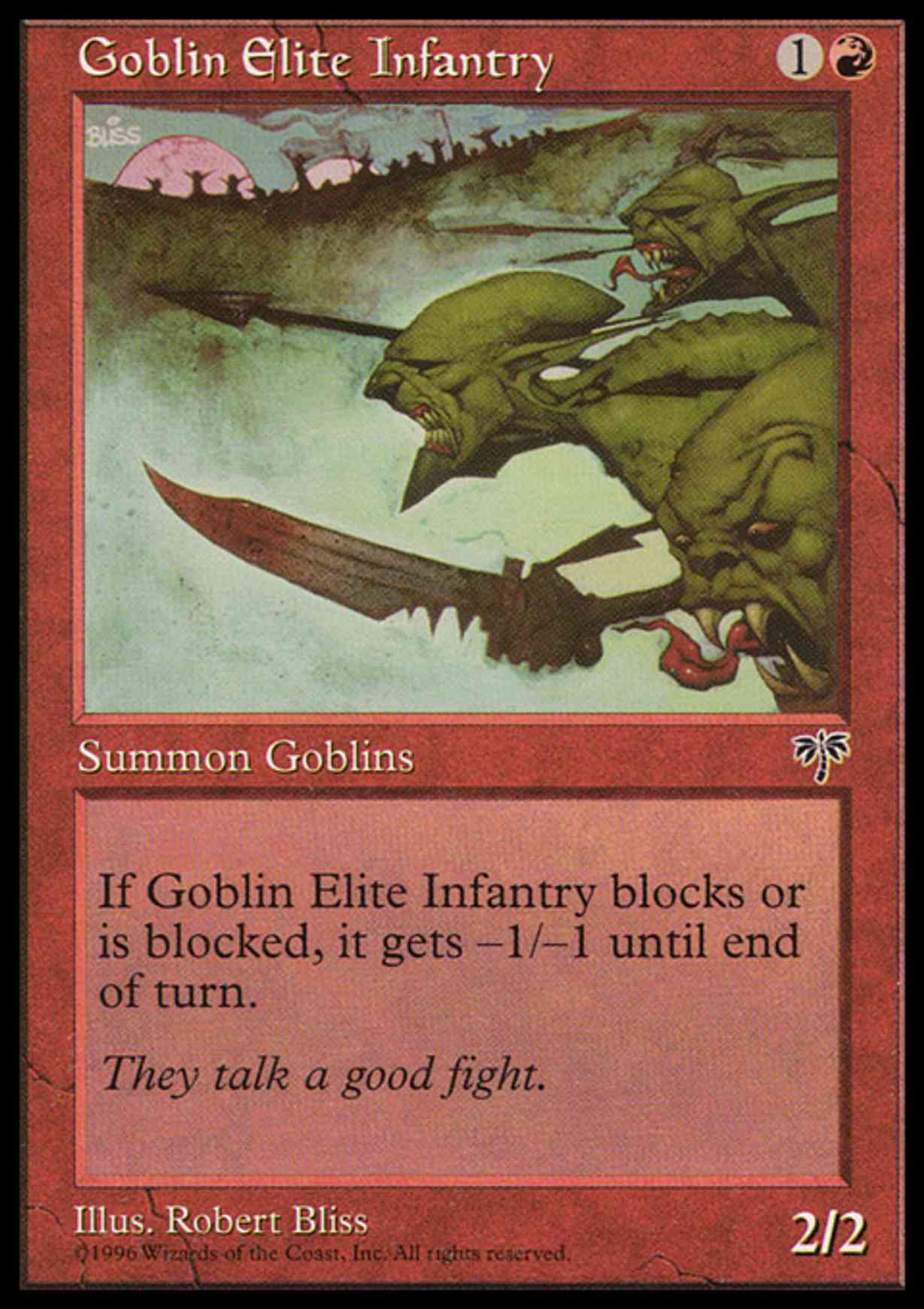 Goblin Elite Infantry magic card front