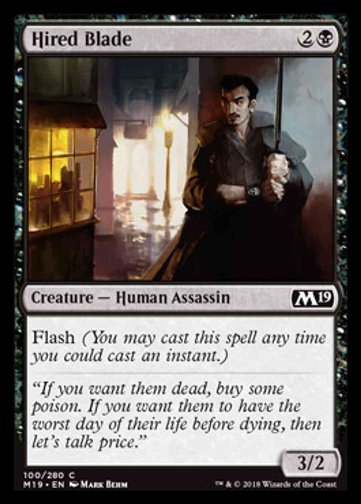 Hired Blade magic card front
