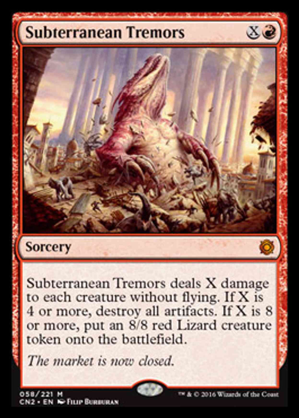 Subterranean Tremors magic card front