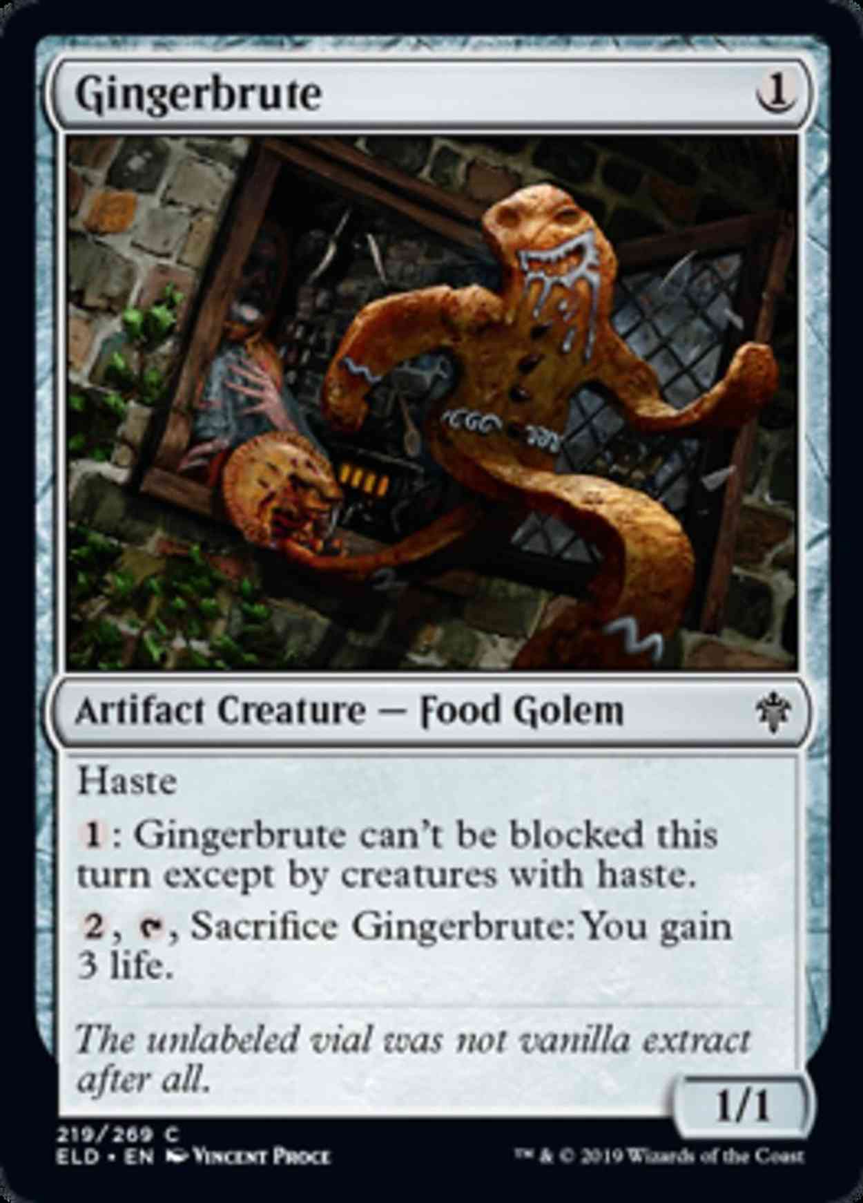 Gingerbrute magic card front