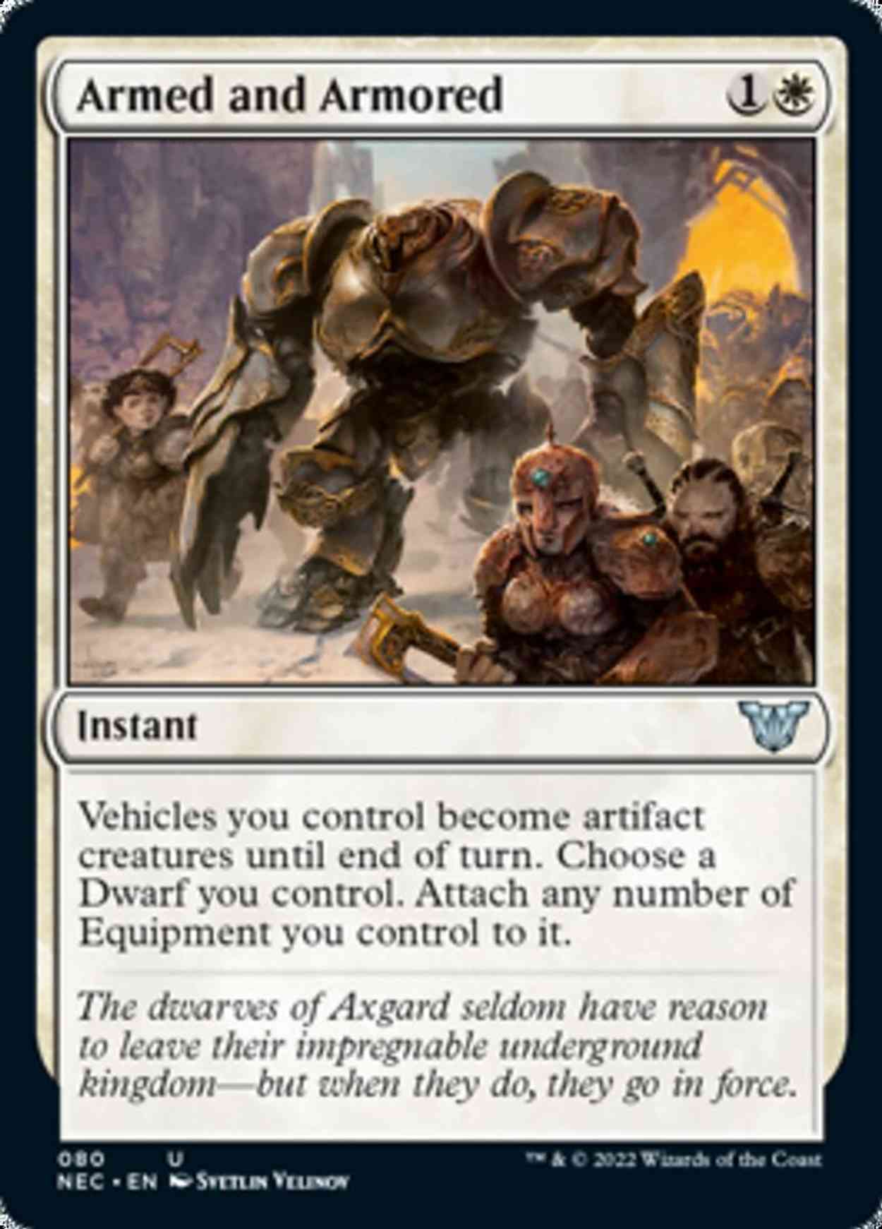 Armed and Armored magic card front