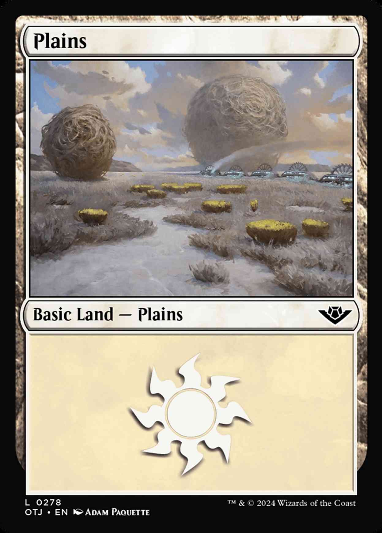 Plains (0278) magic card front