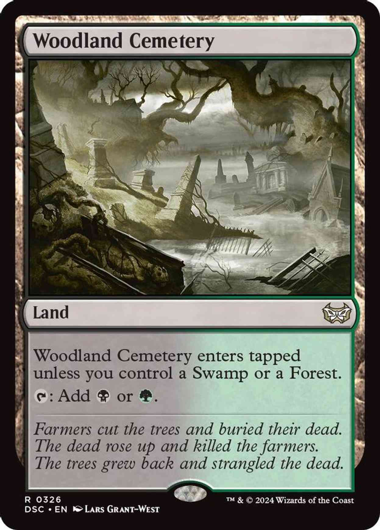 Woodland Cemetery magic card front