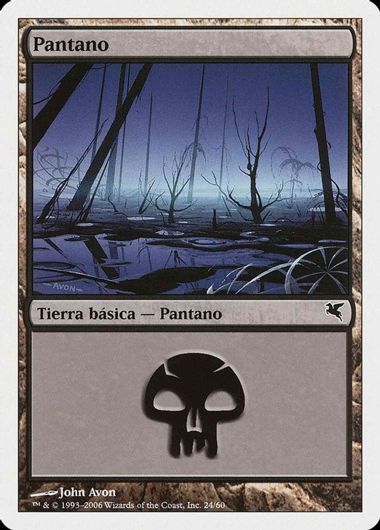 Swamp (Spanish) - "Pantano" (F24) magic card front