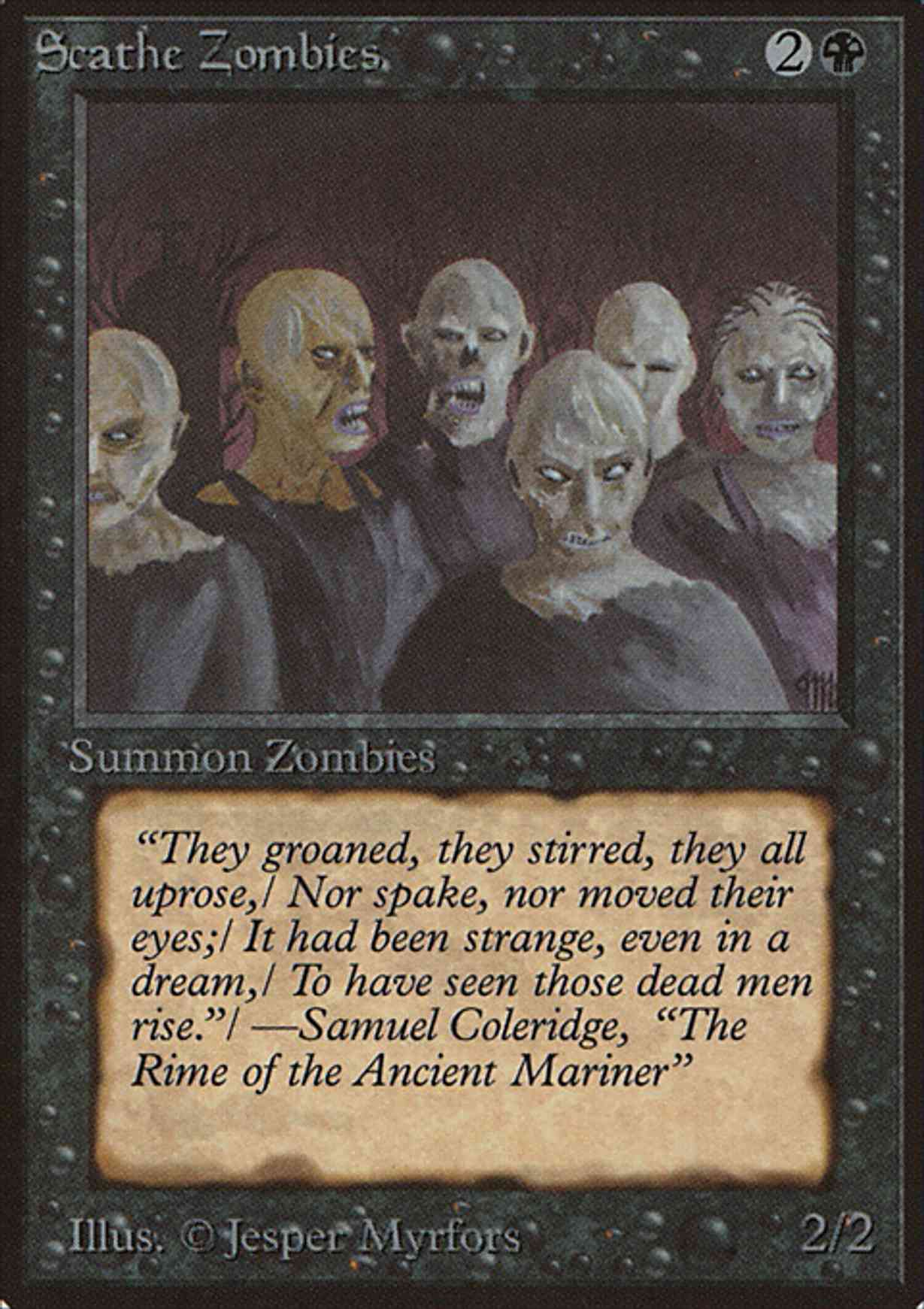 Scathe Zombies magic card front