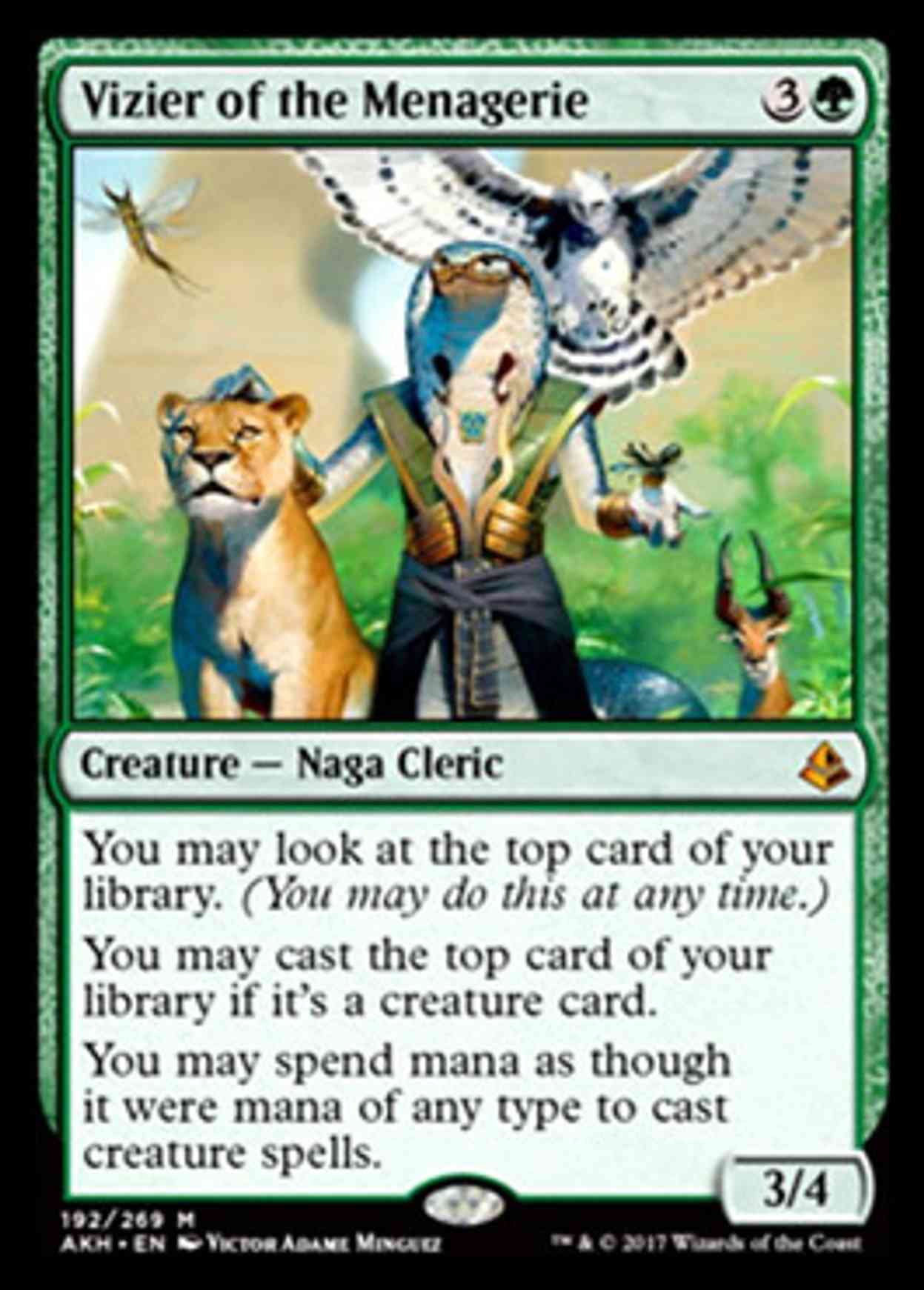 Vizier of the Menagerie magic card front