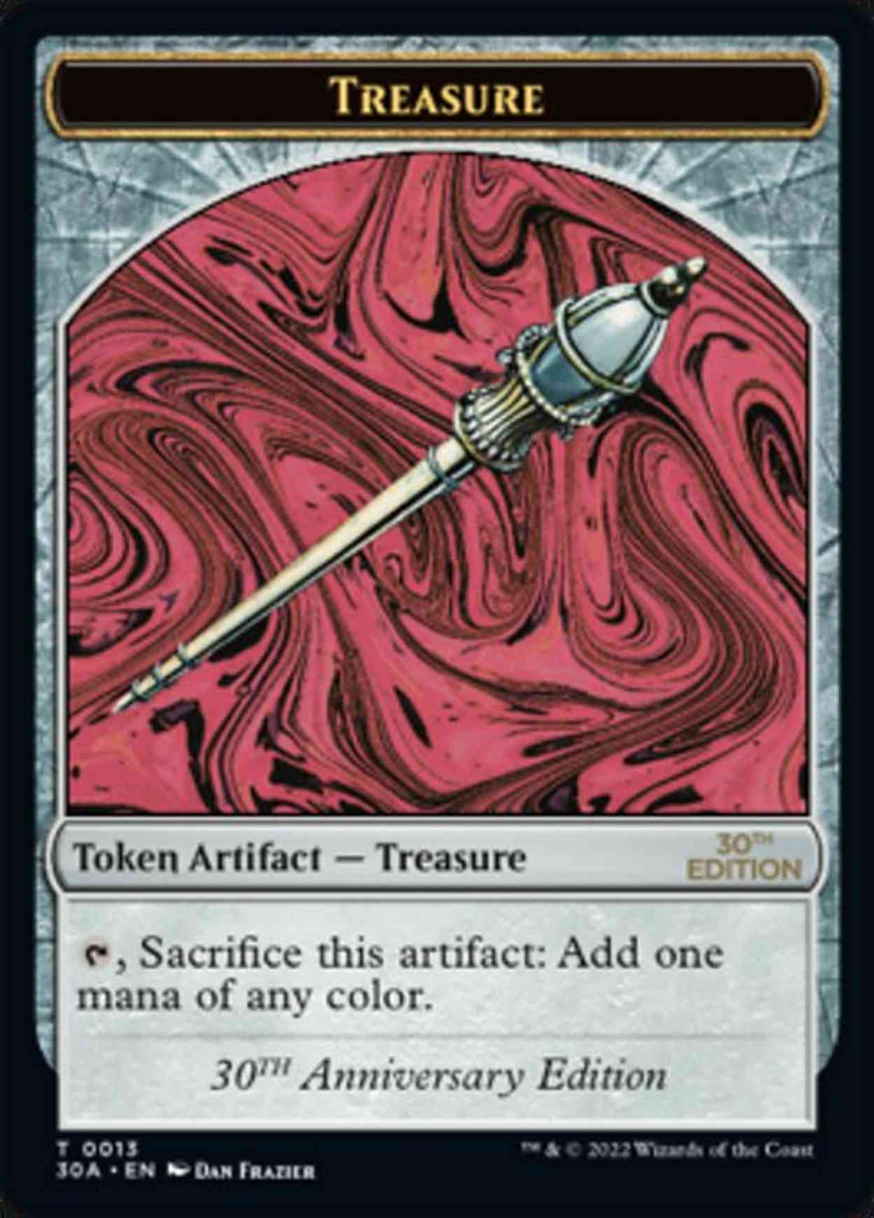 Treasure (0013) Token magic card front