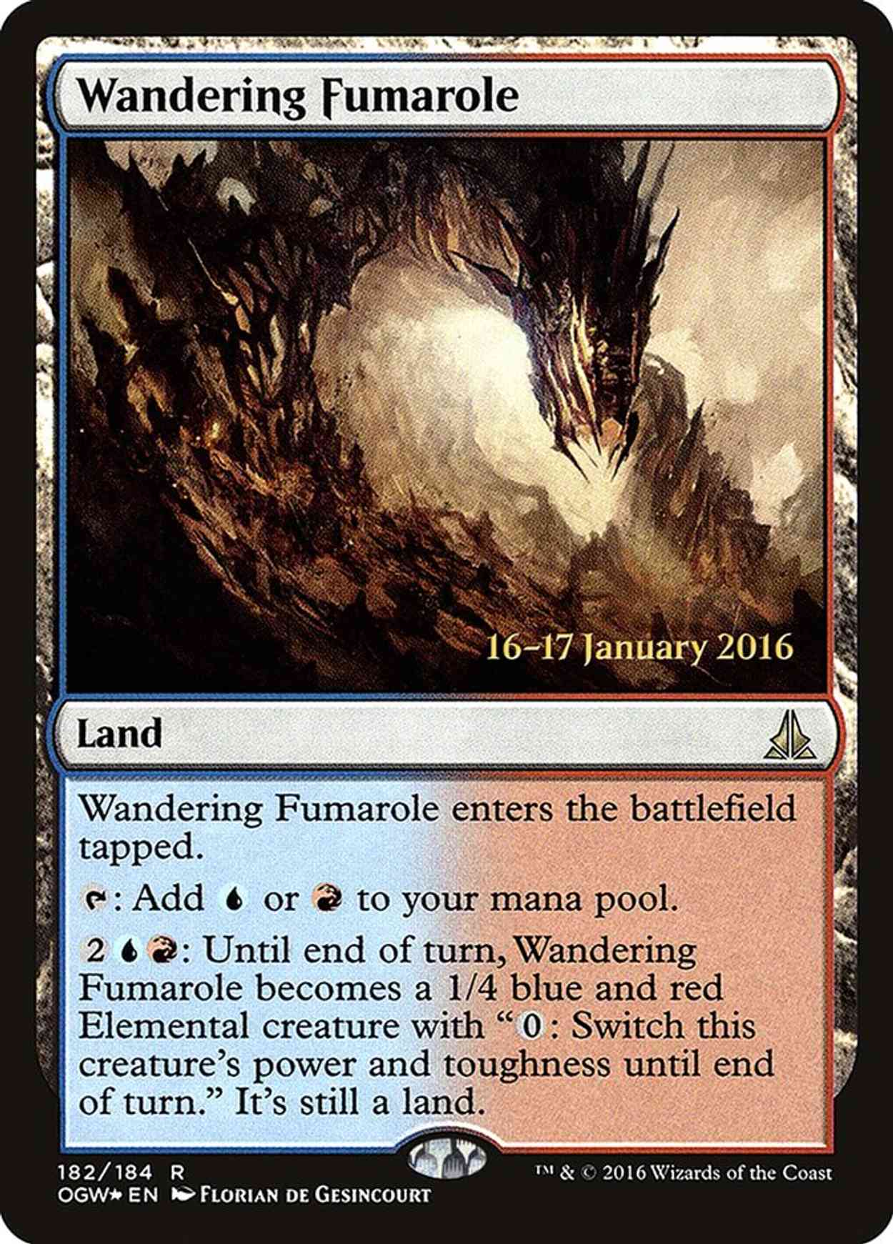 Wandering Fumarole magic card front