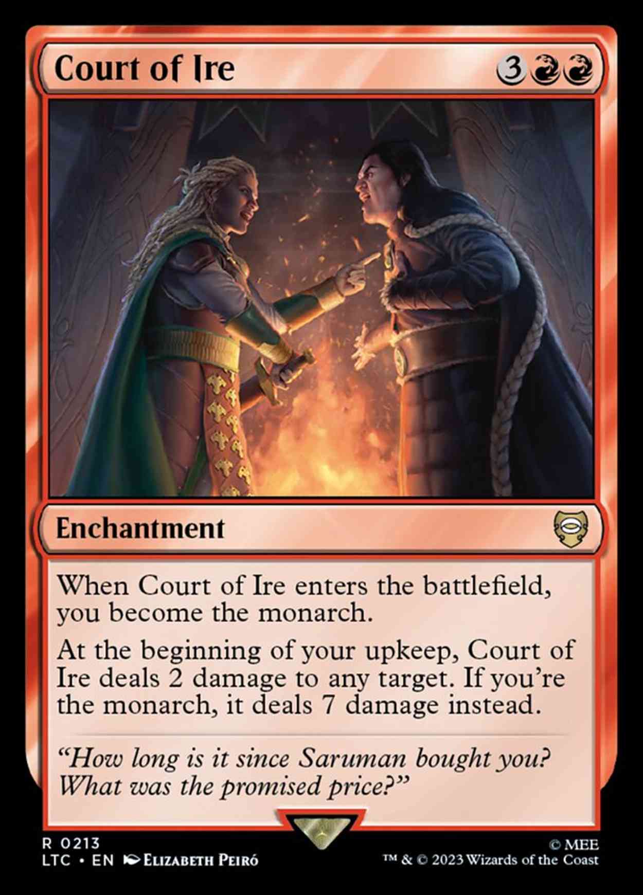 Court of Ire magic card front