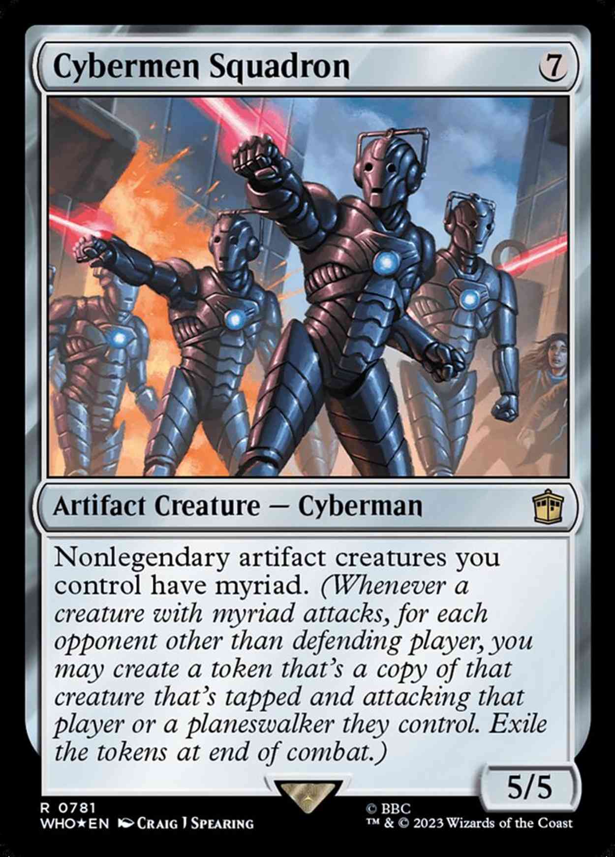 Cybermen Squadron (Surge Foil) magic card front