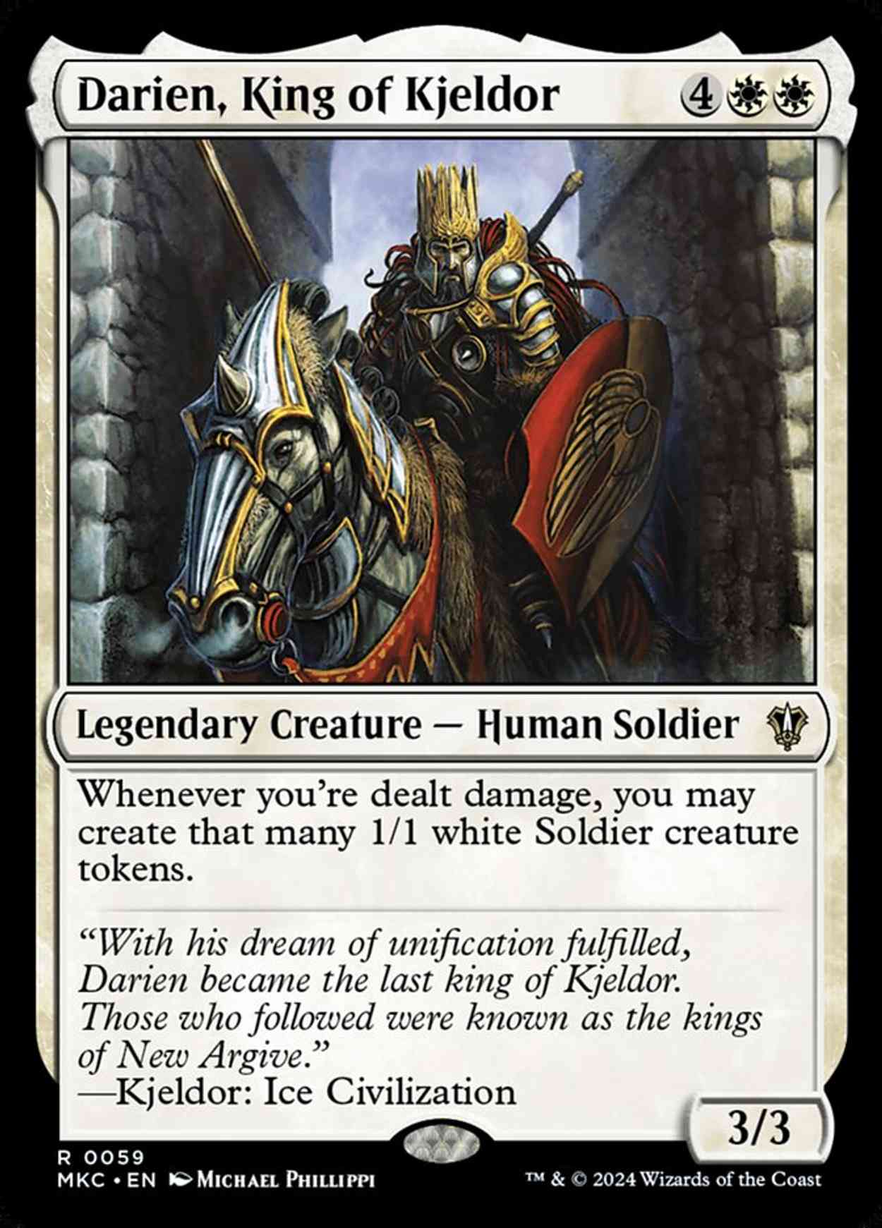 Darien, King of Kjeldor magic card front