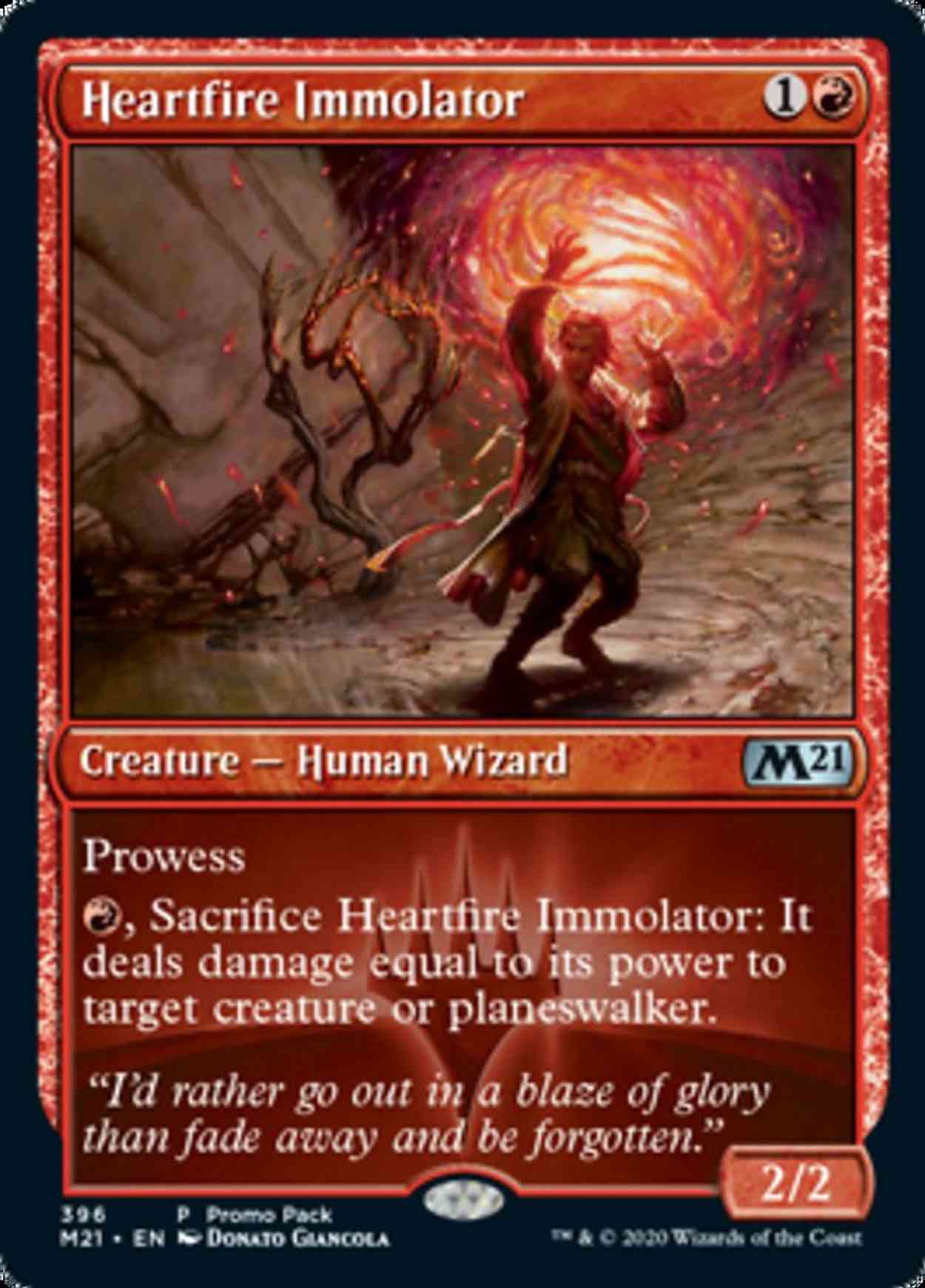 Heartfire Immolator magic card front